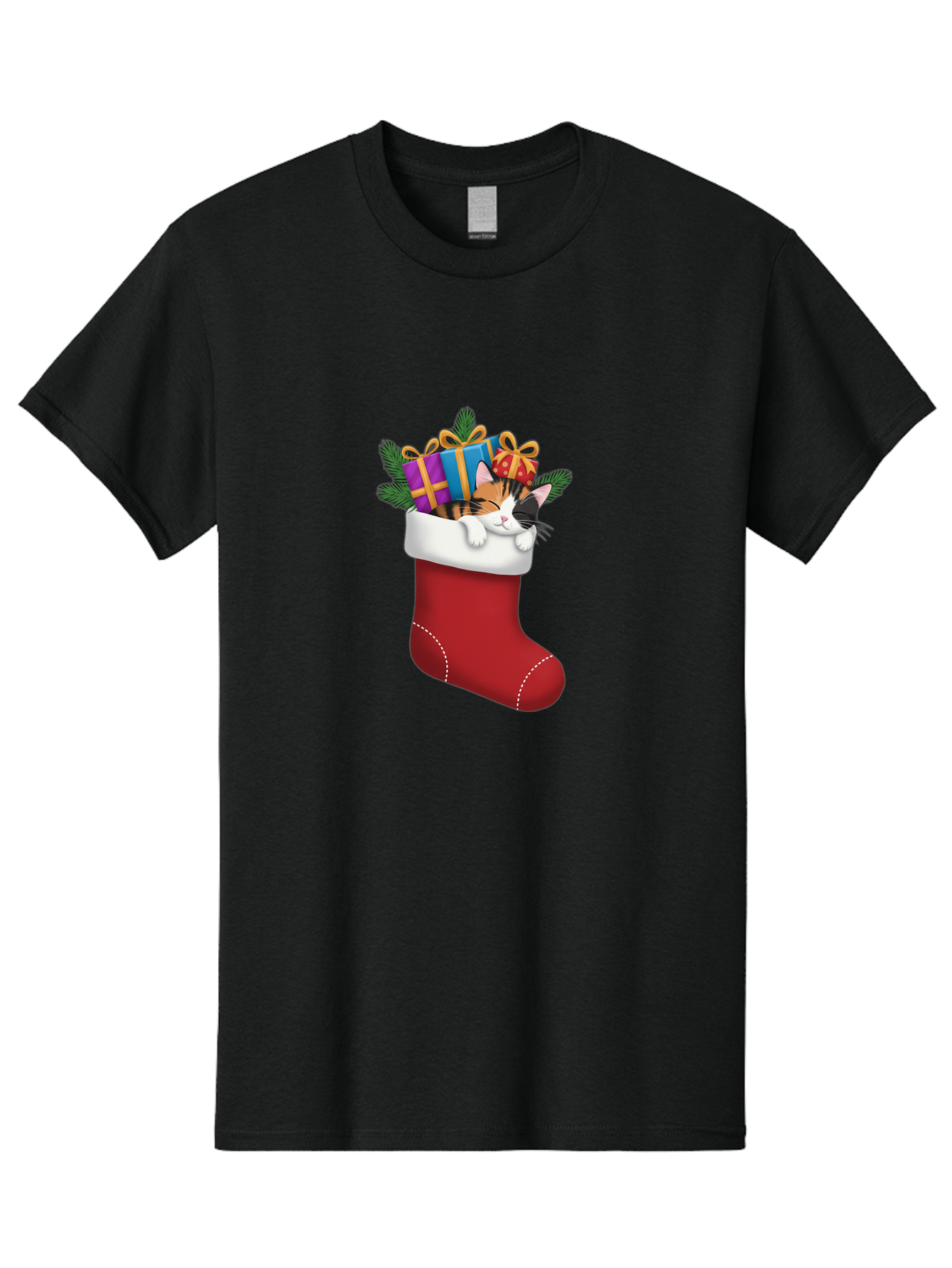 Cat-In-Christmas-Stocking-7 Men'S Graphic Tee, 100% Cotton, Comfortable Casual Summer Wear, Machine Washable, Vintage Camera, Old Camera, Antique Camera, Black Camera, Classic Photography, Photography Equipment, Nostalgic Device, Film Camera, Bal978 15