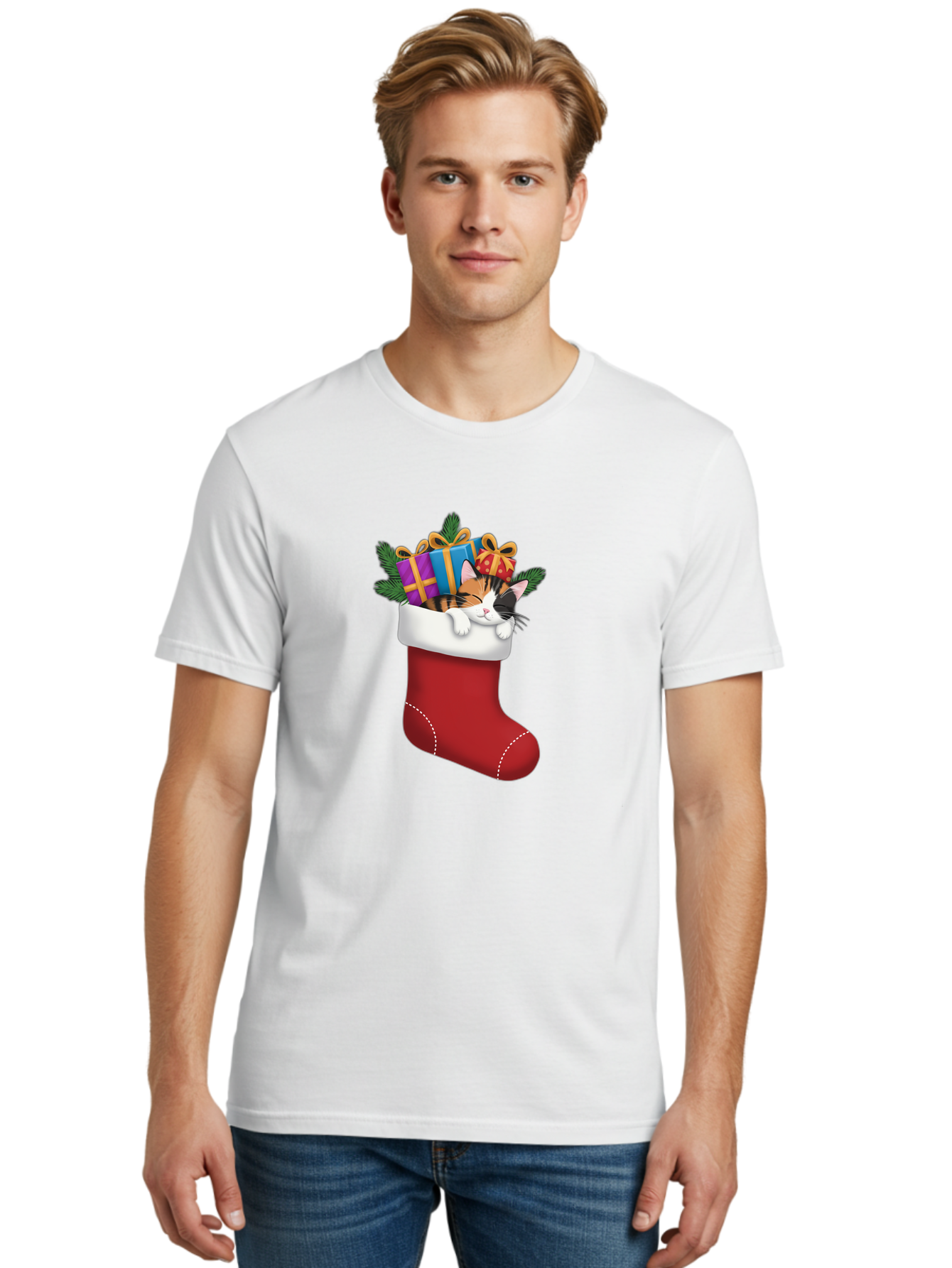 Cat-In-Christmas-Stocking-7 Men'S Graphic Tee, 100% Cotton, Comfortable Casual Summer Wear, Machine Washable, Vintage Camera, Old Camera, Antique Camera, Black Camera, Classic Photography, Photography Equipment, Nostalgic Device, Film Camera, Bal978 23