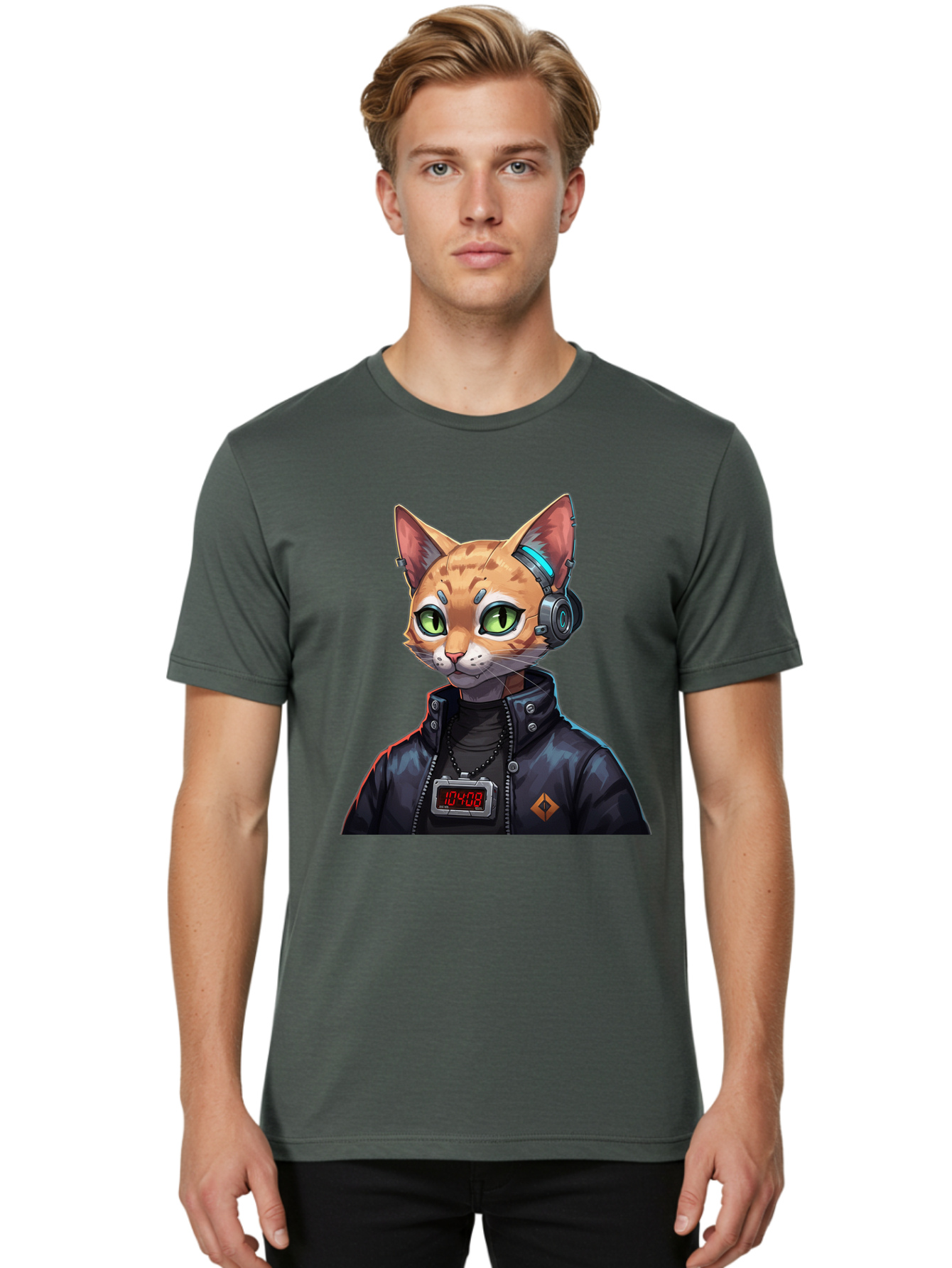 Cyber-Cat-10408 Men'S Graphic Tee, 100% Cotton, Comfortable Casual Summer Wear, Machine Washable, Vintage Camera, Old Camera, Antique Camera, Black Camera, Classic Photography, Photography Equipment, Nostalgic Device, Film Camera, Camera Art Bam206 24