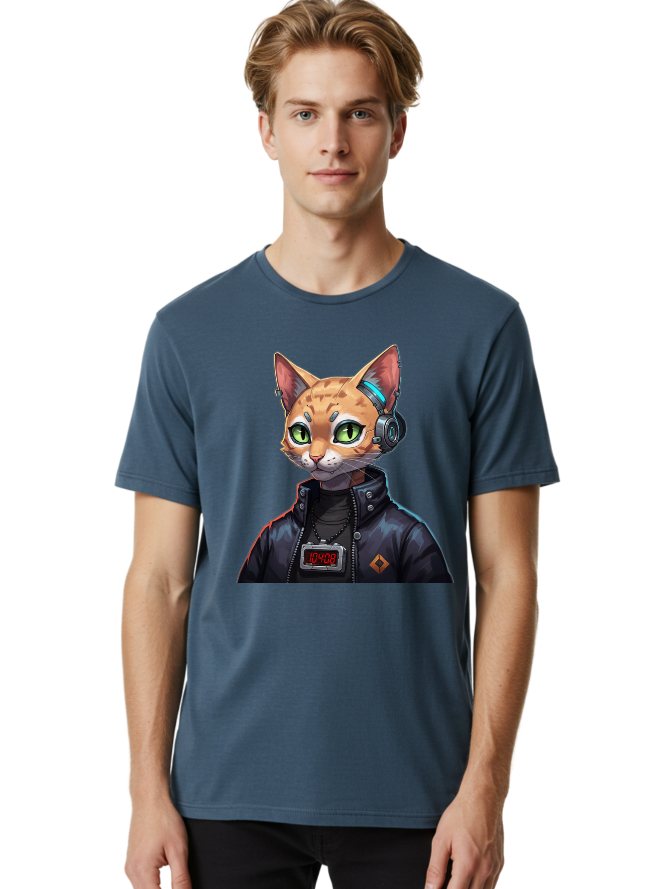 Cyber-Cat-10408 Men'S Graphic Tee, 100% Cotton, Comfortable Casual Summer Wear, Machine Washable, Vintage Camera, Old Camera, Antique Camera, Black Camera, Classic Photography, Photography Equipment, Nostalgic Device, Film Camera, Camera Art Bam206 20