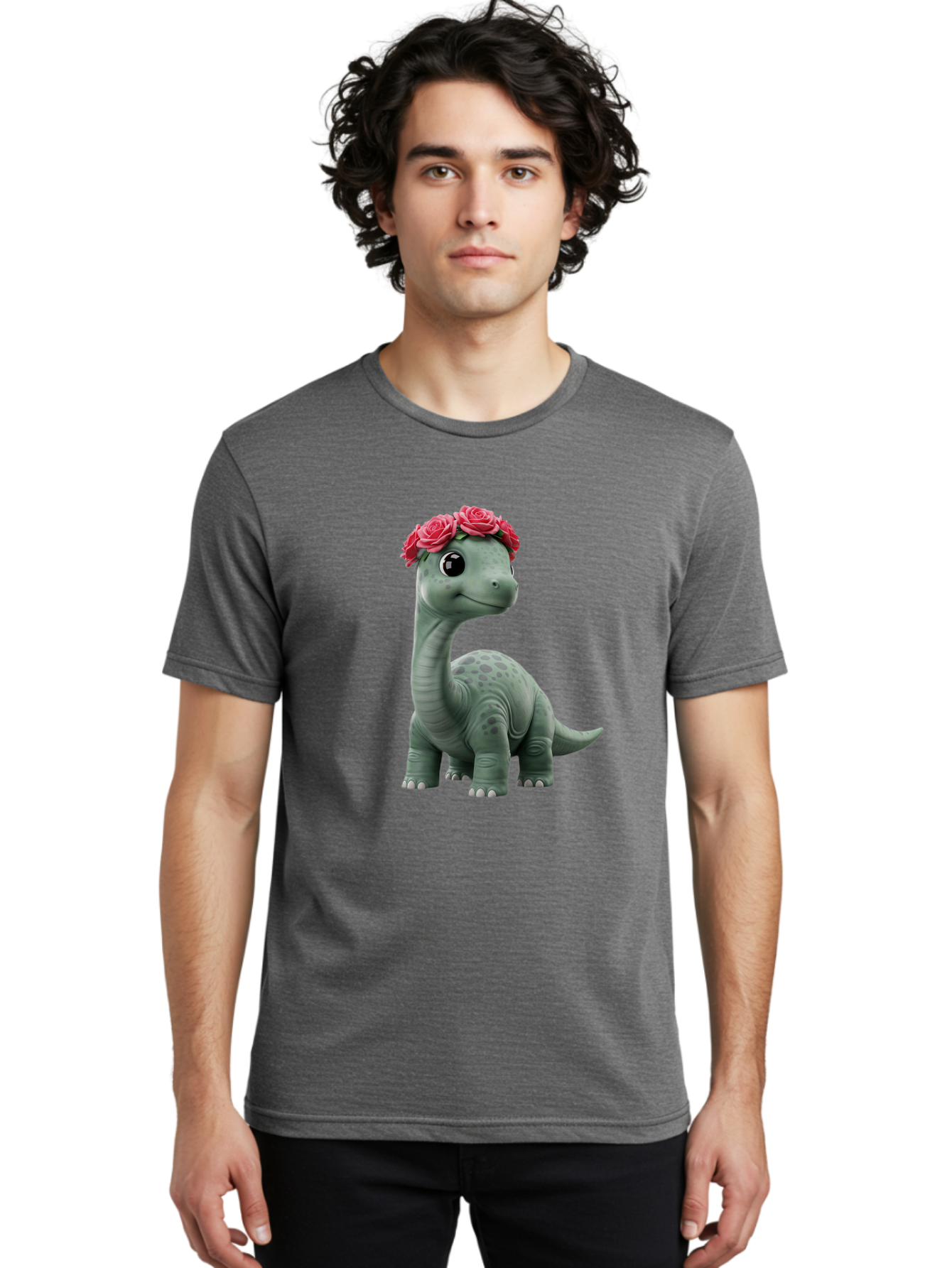 Dino-With-Flowers-Crown Men'S Graphic Tee, 100% Cotton, Comfortable Casual Summer Wear, Machine Washable, Vintage Camera, Old Camera, Antique Camera, Black Camera, Classic Photography, Photography Equipment, Nostalgic Device, Film Camera, Bam262 16