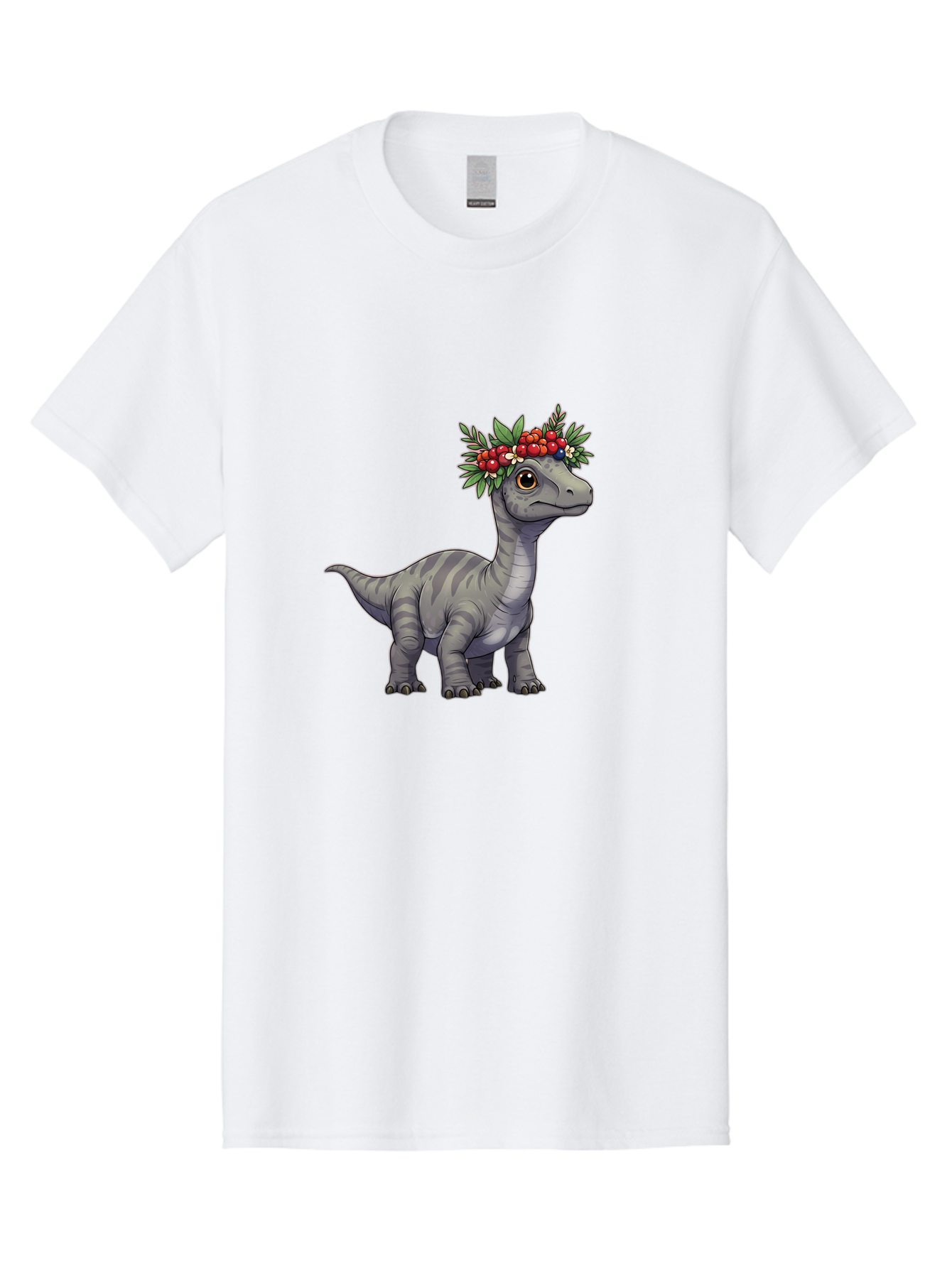 Dinosaur-With-Flower-Crown-1 Men'S Graphic Tee, 100% Cotton, Comfortable Casual Summer Wear, Machine Washable, Vintage Camera, Old Camera, Antique Camera, Black Camera, Classic Photography, Photography Equipment, Nostalgic Device, Film Camera, Bam267 3