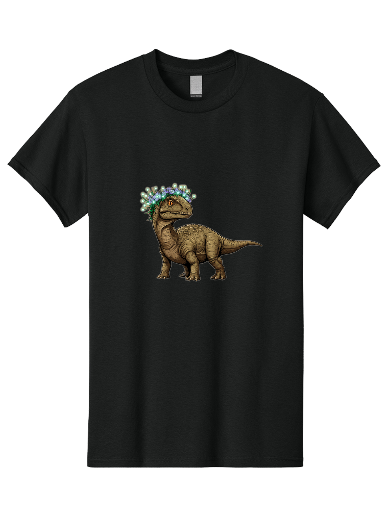 Dinosaur-With-Flower-Crown-2 Men'S Graphic Tee, 100% Cotton, Comfortable Casual Summer Wear, Machine Washable, Vintage Camera, Old Camera, Antique Camera, Black Camera, Classic Photography, Photography Equipment, Nostalgic Device, Film Camera, Bam268 5