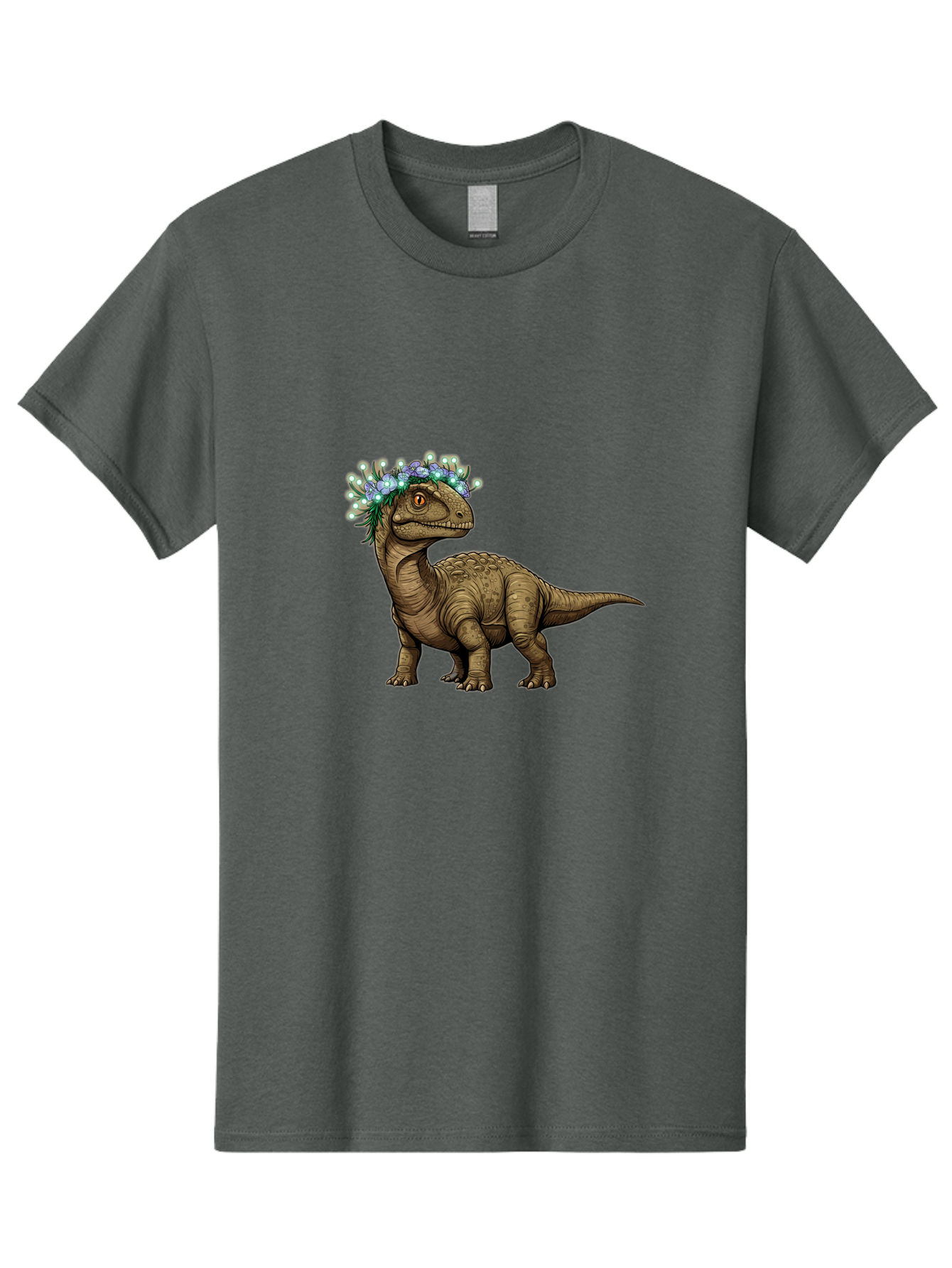 Dinosaur-With-Flower-Crown-2 Men'S Graphic Tee, 100% Cotton, Comfortable Casual Summer Wear, Machine Washable, Vintage Camera, Old Camera, Antique Camera, Black Camera, Classic Photography, Photography Equipment, Nostalgic Device, Film Camera, Bam268 1