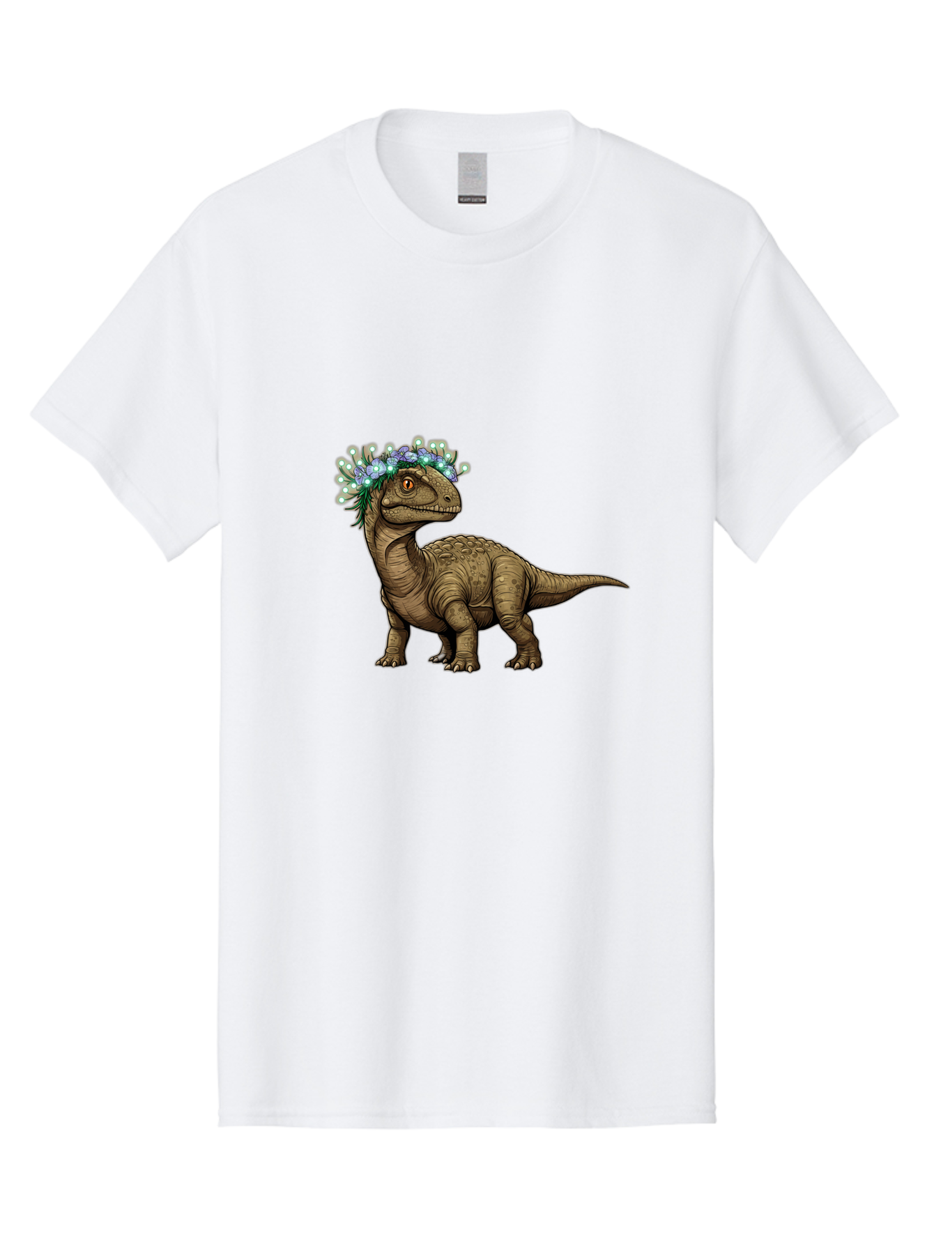 Dinosaur-With-Flower-Crown-2 Men'S Graphic Tee, 100% Cotton, Comfortable Casual Summer Wear, Machine Washable, Vintage Camera, Old Camera, Antique Camera, Black Camera, Classic Photography, Photography Equipment, Nostalgic Device, Film Camera, Bam268 7