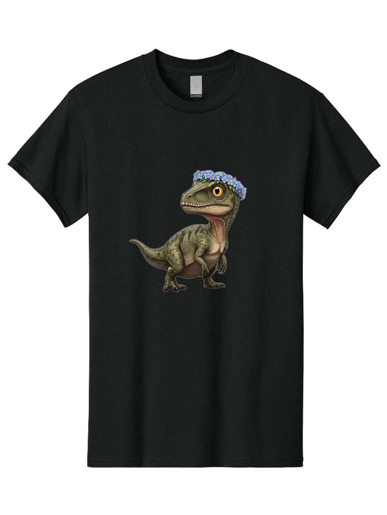 Dinosaur-With-Flower-Crown Men'S Graphic Tee, 100% Cotton, Comfortable Casual Summer Wear, Machine Washable, Vintage Camera, Old Camera, Antique Camera, Black Camera, Classic Photography, Photography Equipment, Nostalgic Device, Film Camera, Bam269 3