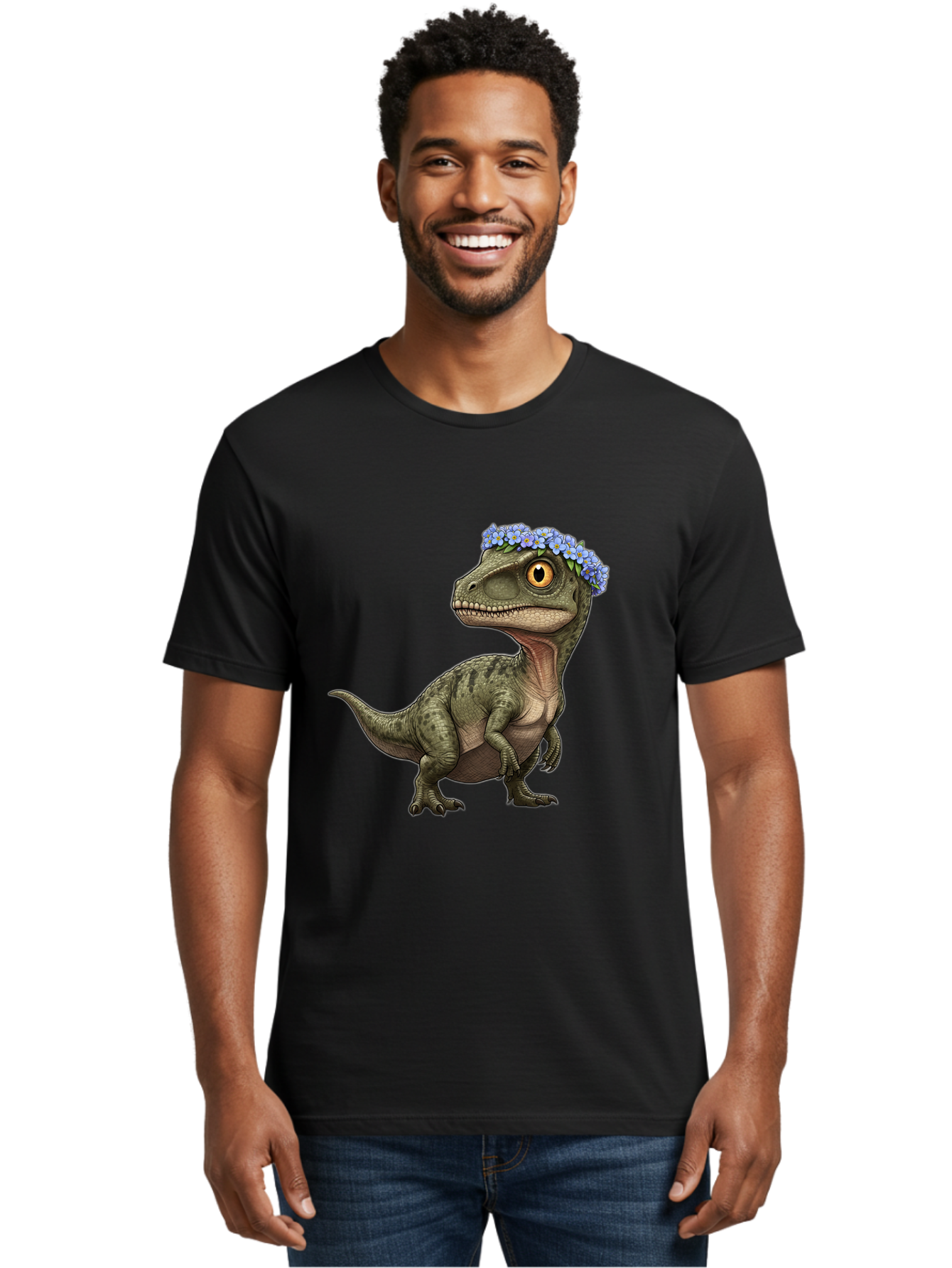 Dinosaur-With-Flower-Crown Men'S Graphic Tee, 100% Cotton, Comfortable Casual Summer Wear, Machine Washable, Vintage Camera, Old Camera, Antique Camera, Black Camera, Classic Photography, Photography Equipment, Nostalgic Device, Film Camera, Bam269 18