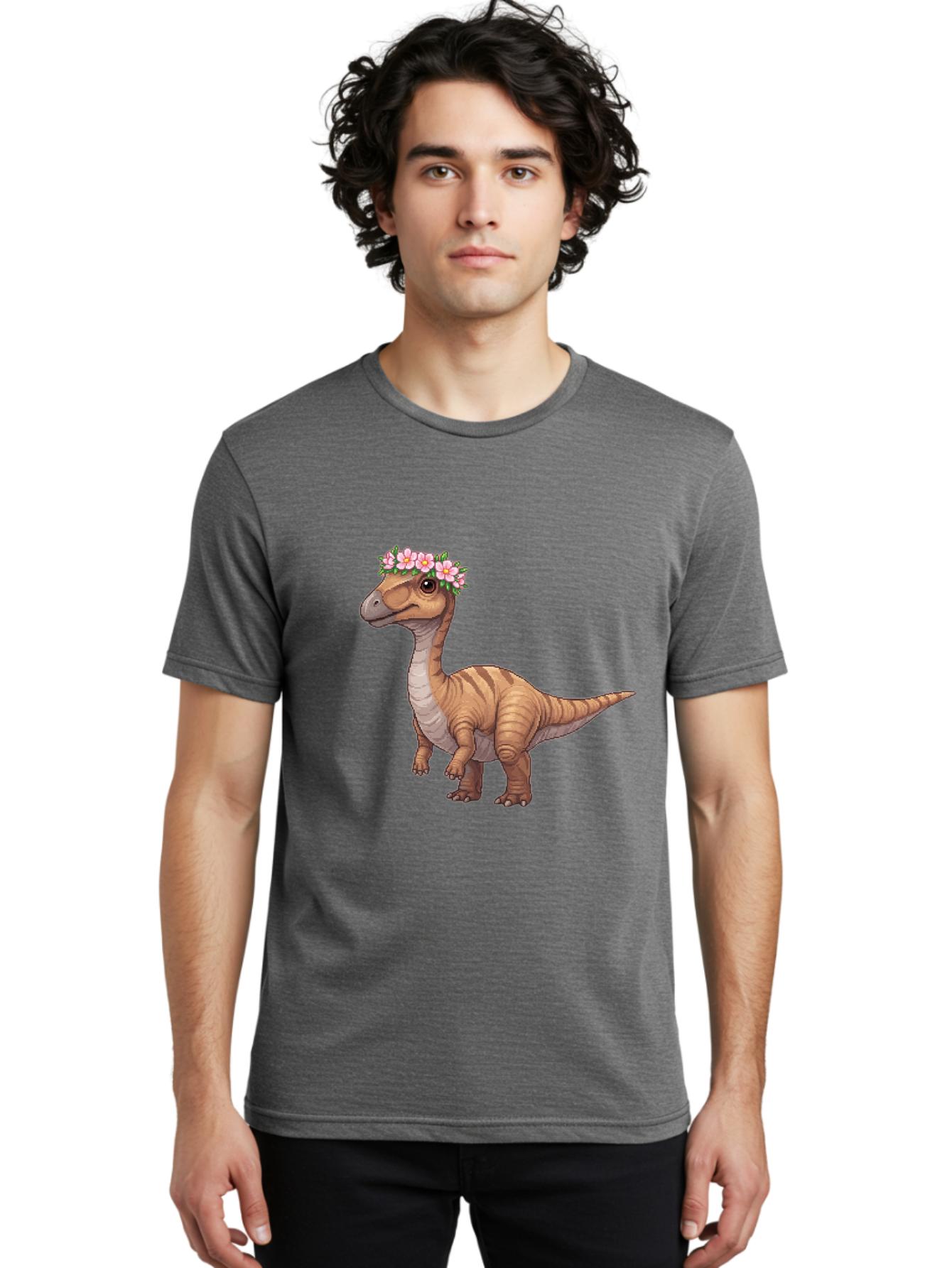 Dinosaur-With-Flowers Men'S Graphic Tee, 100% Cotton, Comfortable Casual Summer Wear, Machine Washable, Vintage Camera, Old Camera, Antique Camera, Black Camera, Classic Photography, Photography Equipment, Nostalgic Device, Film Camera, Bam271 18
