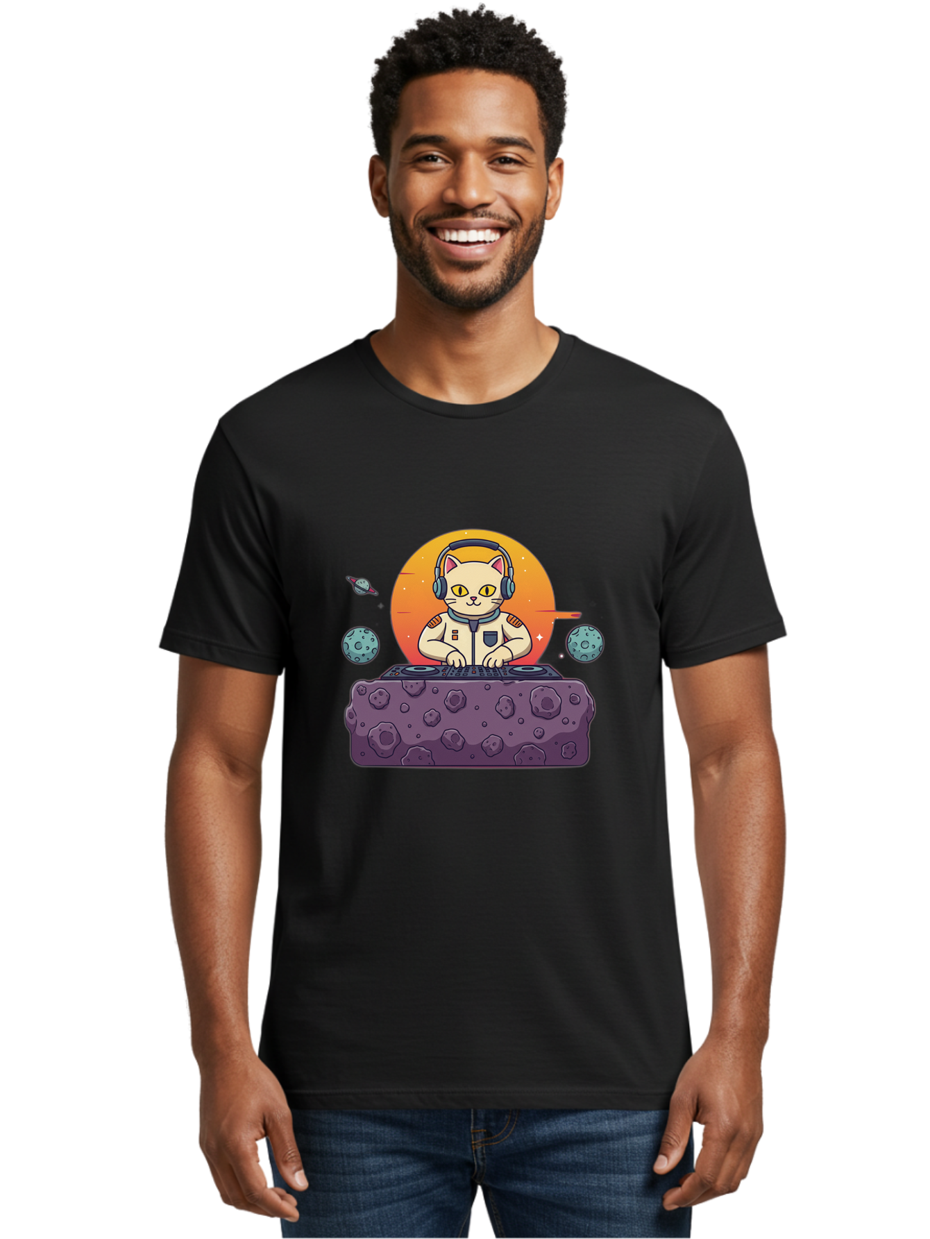 Dj-Astronaut-Cat Men'S Graphic Tee, 100% Cotton, Comfortable Casual Summer Wear, Machine Washable, Vintage Camera, Old Camera, Antique Camera, Black Camera, Classic Photography, Photography Equipment, Nostalgic Device, Film Camera, Camera Art Bam297 27
