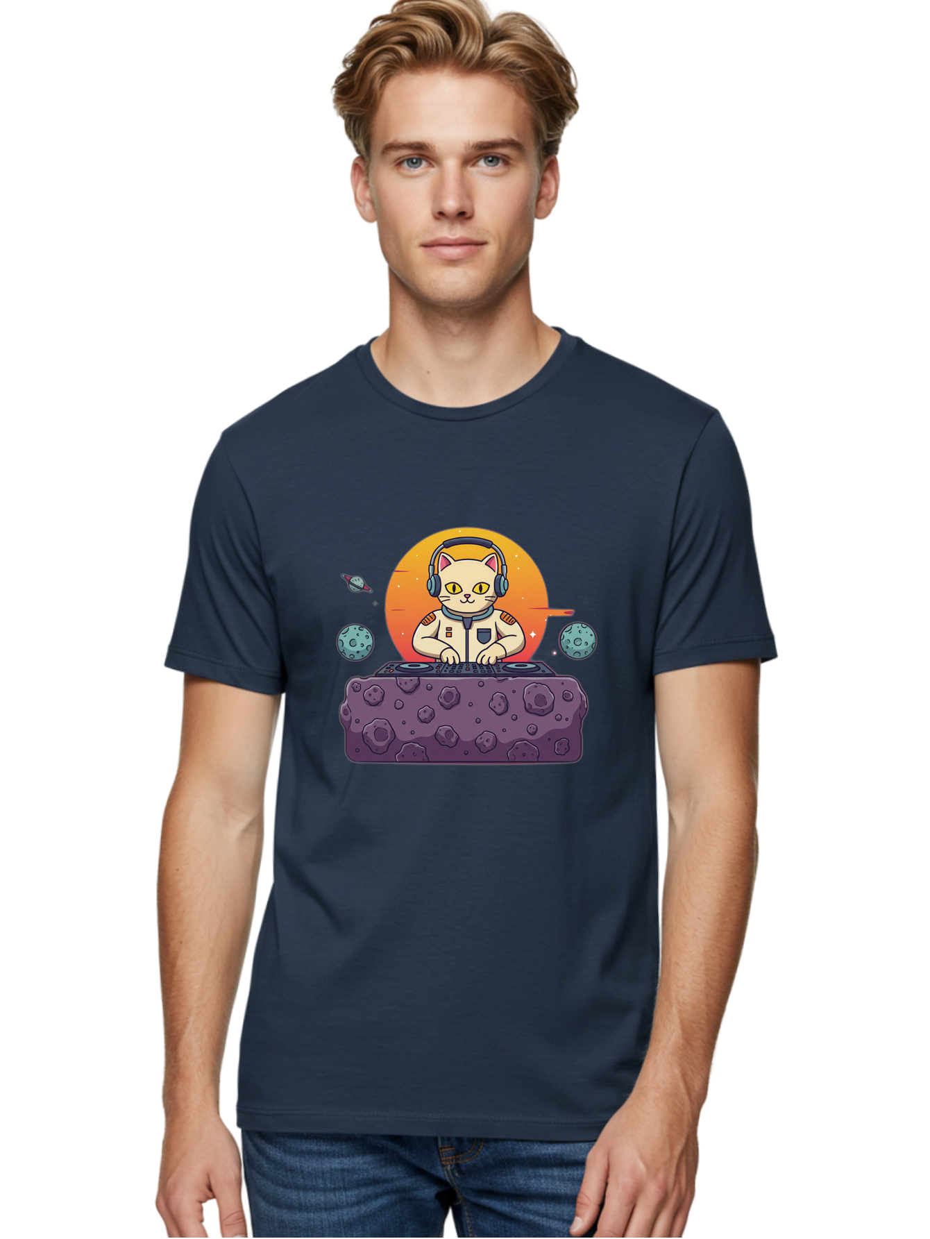 Dj-Astronaut-Cat Men'S Graphic Tee, 100% Cotton, Comfortable Casual Summer Wear, Machine Washable, Vintage Camera, Old Camera, Antique Camera, Black Camera, Classic Photography, Photography Equipment, Nostalgic Device, Film Camera, Camera Art Bam297 17