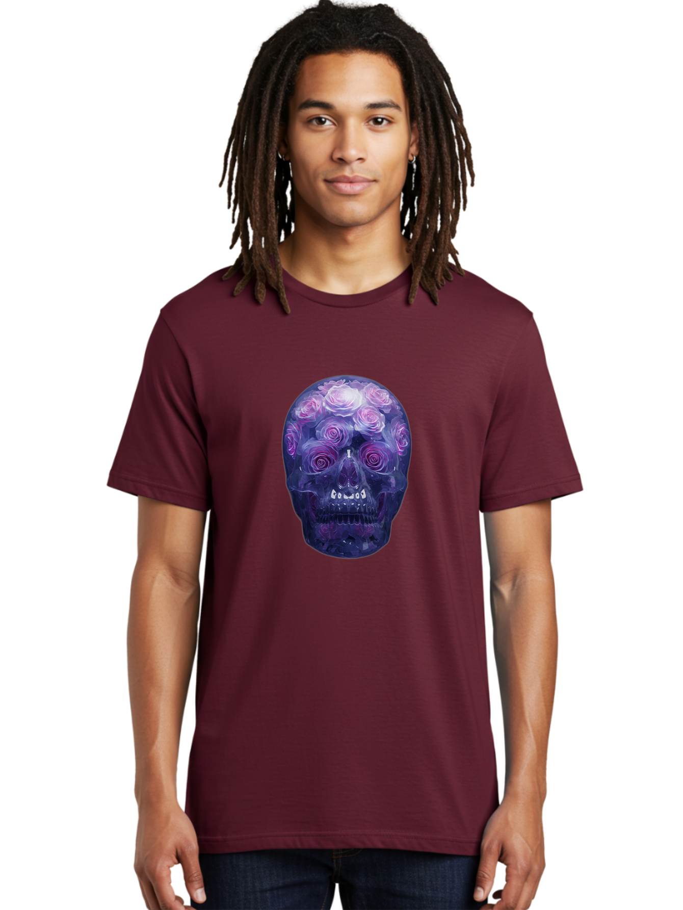Floral-Skull-1 Men'S Graphic Tee, 100% Cotton, Comfortable Casual Summer Wear, Machine Washable, Vintage Camera, Old Camera, Antique Camera, Black Camera, Classic Photography, Photography Equipment, Nostalgic Device, Film Camera, Camera Art Bam421 26