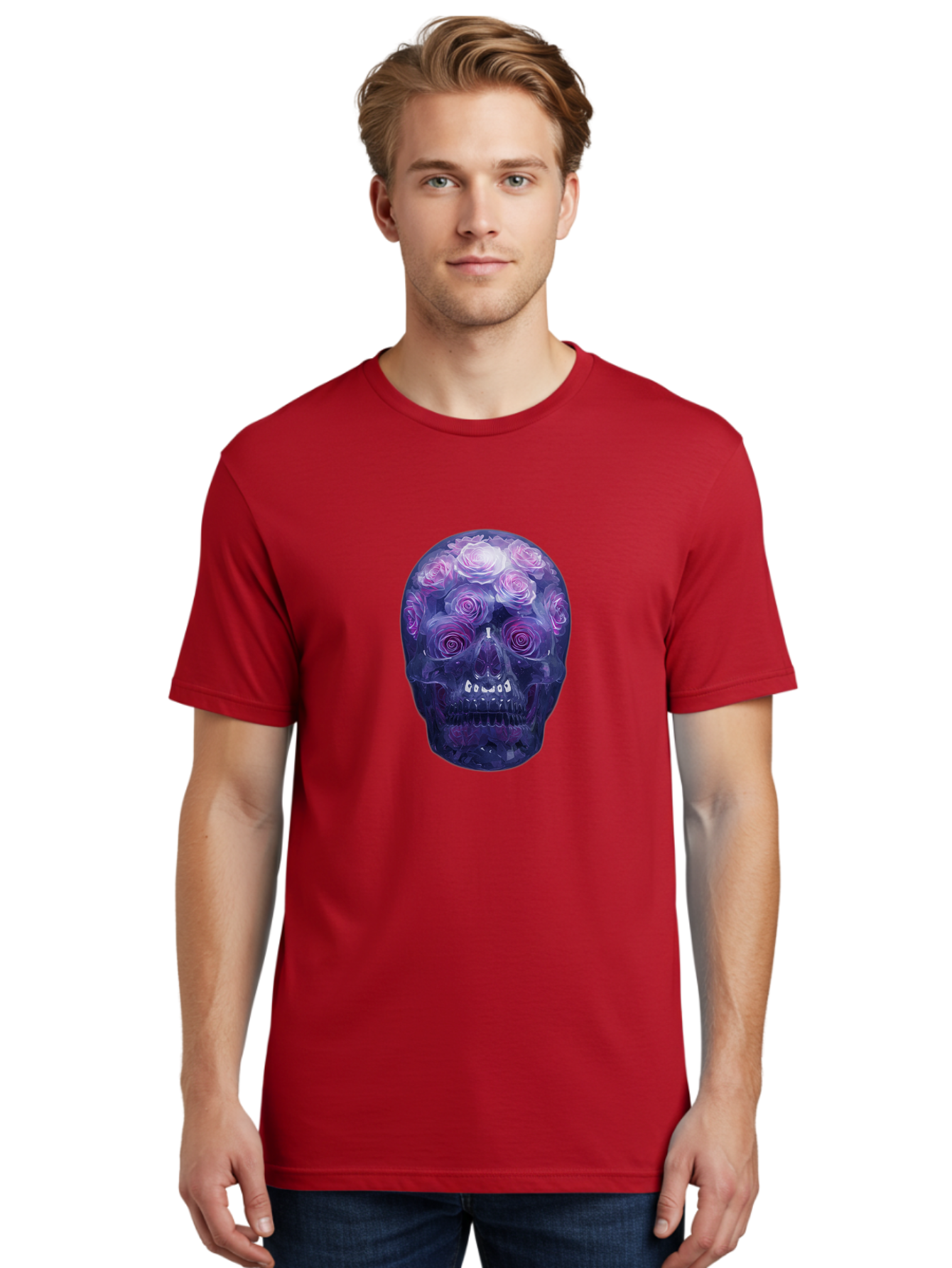 Floral-Skull-1 Men'S Graphic Tee, 100% Cotton, Comfortable Casual Summer Wear, Machine Washable, Vintage Camera, Old Camera, Antique Camera, Black Camera, Classic Photography, Photography Equipment, Nostalgic Device, Film Camera, Camera Art Bam421 29