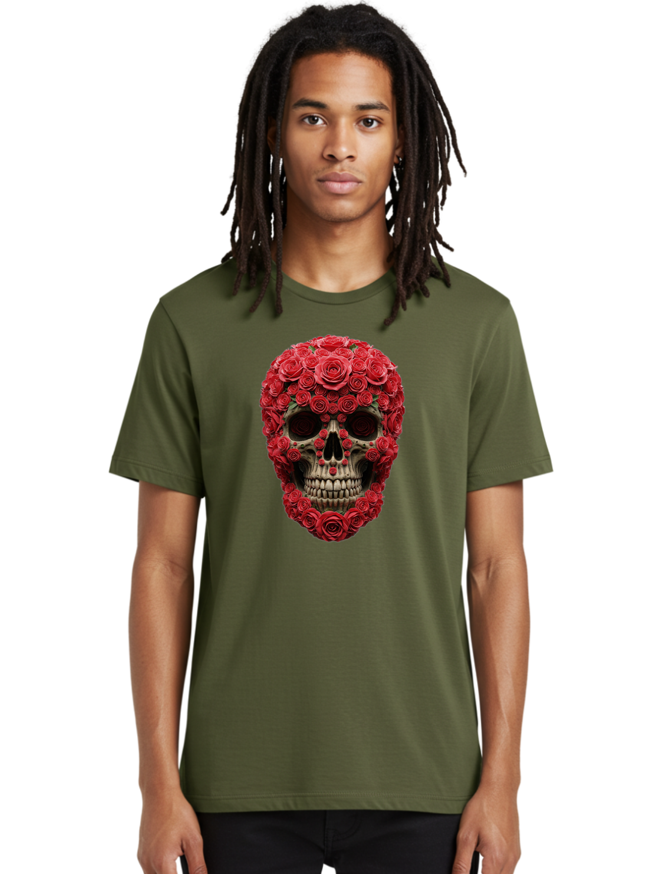 Floral-Skull Men'S Graphic Tee, 100% Cotton, Comfortable Casual Summer Wear, Machine Washable, Vintage Camera, Old Camera, Antique Camera, Black Camera, Classic Photography, Photography Equipment, Nostalgic Device, Film Camera, Camera Art Bam423 21