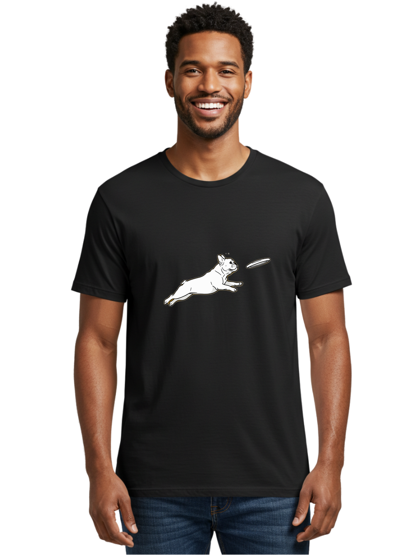 French-Bulldog-Catching-Frisbee Men'S Graphic Tee, 100% Cotton, Comfortable Casual Summer Wear, Machine Washable, Vintage Camera, Old Camera, Antique Camera, Black Camera, Classic Photography, Photography Equipment, Nostalgic Device, Bam435 18