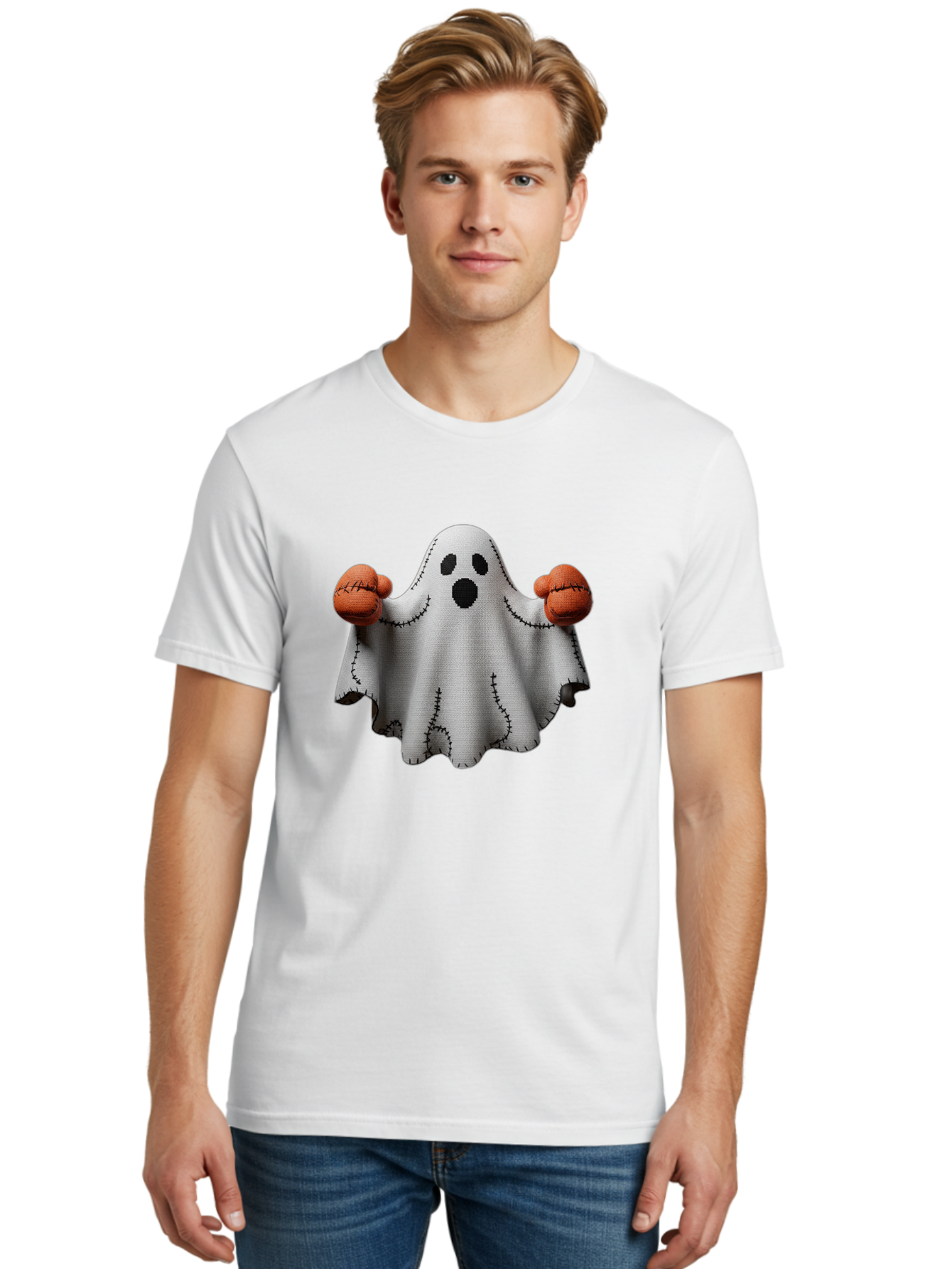Ghost-With-Boxing-Gloves Men'S Graphic Tee, 100% Cotton, Comfortable Casual Summer Wear, Machine Washable, Vintage Camera, Old Camera, Antique Camera, Black Camera, Classic Photography, Photography Equipment, Nostalgic Device, Film Camera, Bam534 24