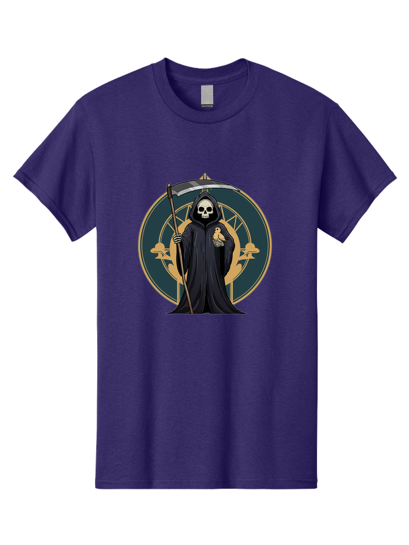 Grim-Reaper-With-Bird Men'S Graphic Tee, 100% Cotton, Comfortable Casual Summer Wear, Machine Washable, Vintage Camera, Old Camera, Antique Camera, Black Camera, Classic Photography, Photography Equipment, Nostalgic Device, Film Camera, Bam591 12