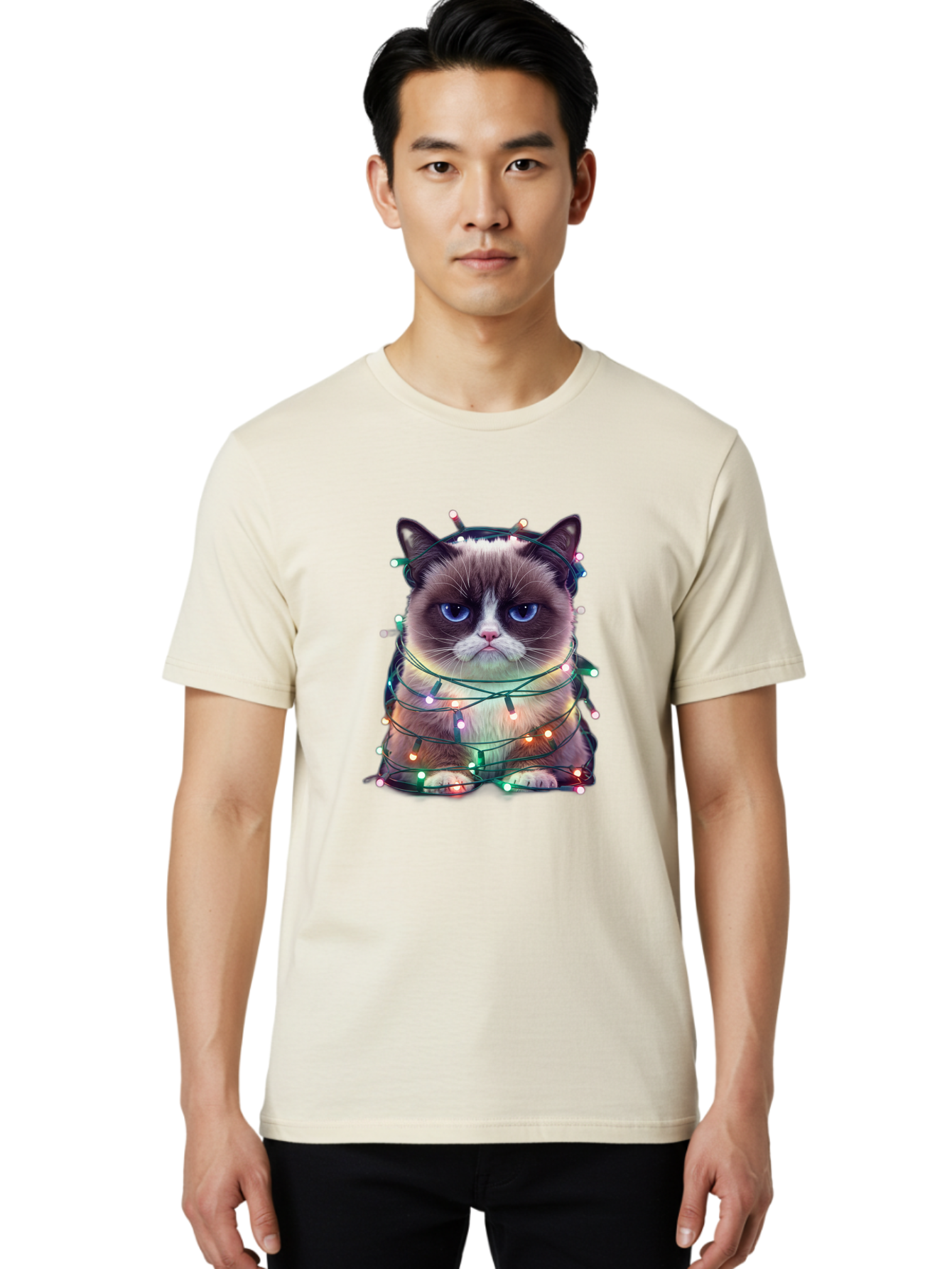 Grumpy-Cat-1 Men'S Graphic Tee, 100% Cotton, Comfortable Casual Summer Wear, Machine Washable, Vintage Camera, Old Camera, Antique Camera, Black Camera, Classic Photography, Photography Equipment, Nostalgic Device, Film Camera, Camera Art Bam593 19