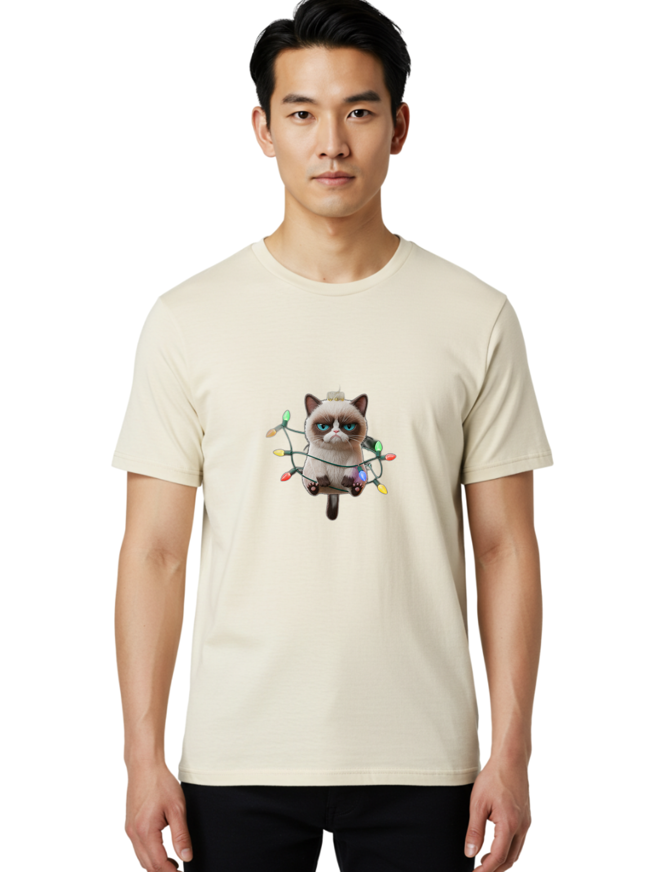 Grumpy-Cat-4 Men'S Graphic Tee, 100% Cotton, Comfortable Casual Summer Wear, Machine Washable, Vintage Camera, Old Camera, Antique Camera, Black Camera, Classic Photography, Photography Equipment, Nostalgic Device, Film Camera, Camera Art Bam596 16