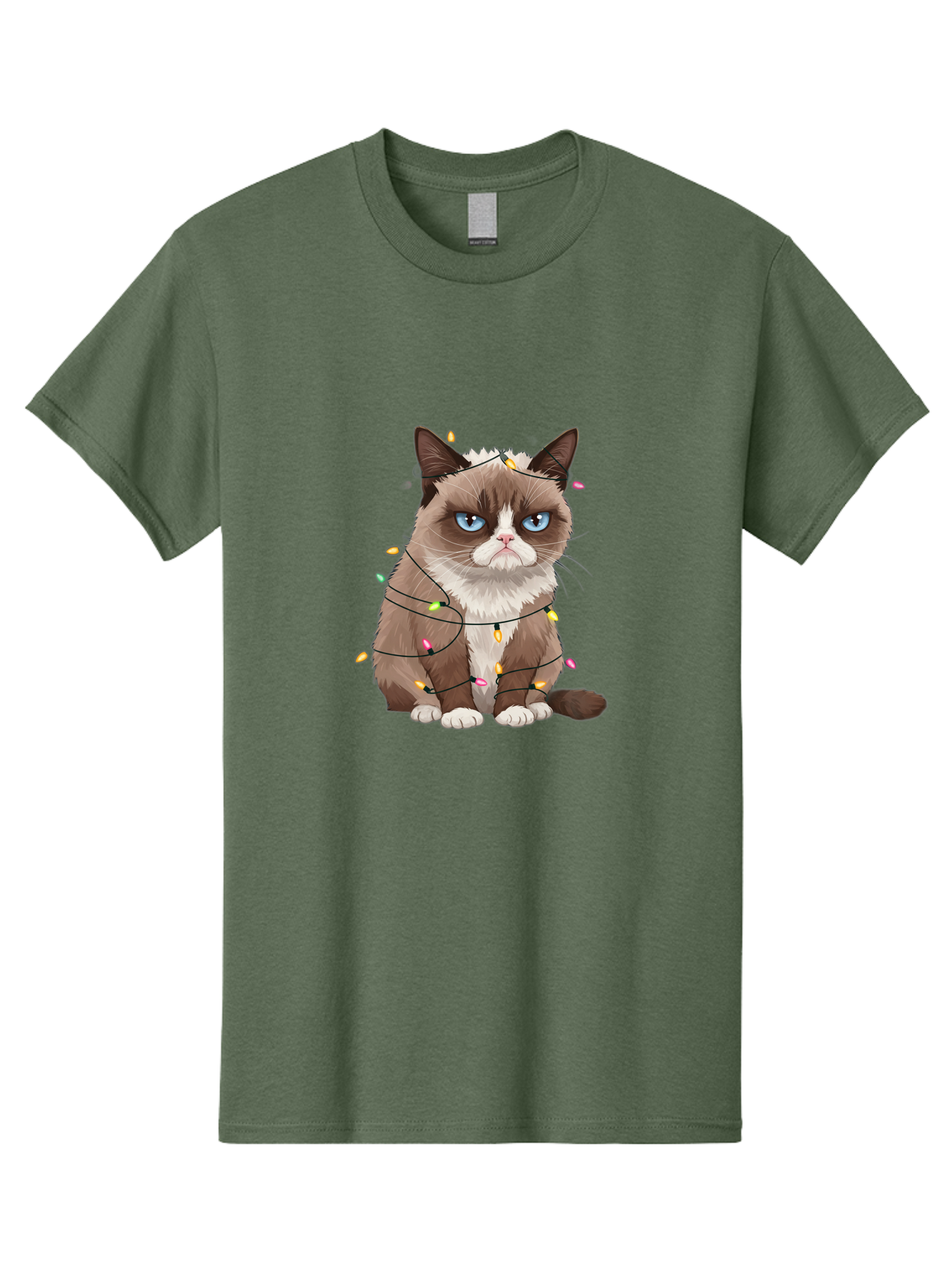 Grumpy-Cat-Christmas-Lights Men'S Graphic Tee, 100% Cotton, Comfortable Casual Summer Wear, Machine Washable, Vintage Camera, Old Camera, Antique Camera, Black Camera, Classic Photography, Photography Equipment, Nostalgic Device, Film Camera, Bam597 11