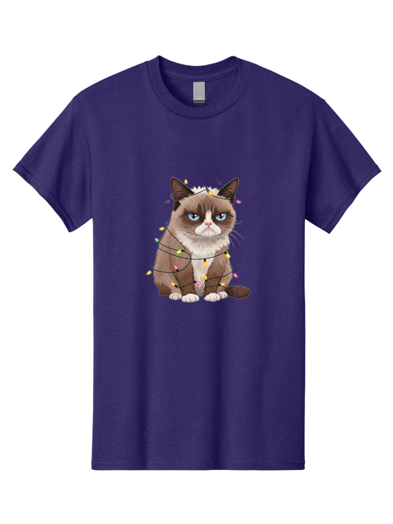 Grumpy-Cat-Christmas-Lights Men'S Graphic Tee, 100% Cotton, Comfortable Casual Summer Wear, Machine Washable, Vintage Camera, Old Camera, Antique Camera, Black Camera, Classic Photography, Photography Equipment, Nostalgic Device, Film Camera, Bam597 12