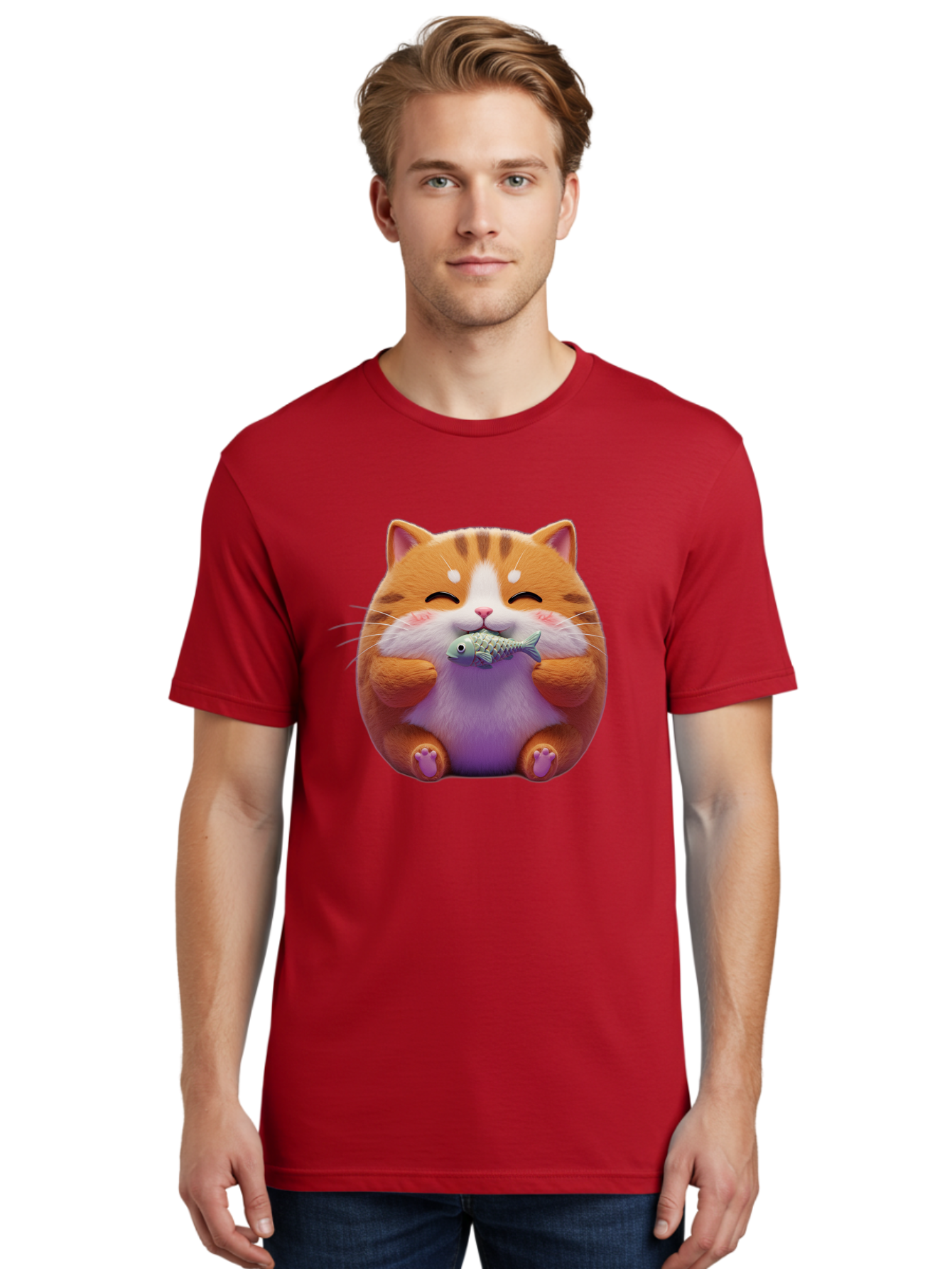 Happy-Cat-With-Fish Men'S Graphic Tee, 100% Cotton, Comfortable Casual Summer Wear, Machine Washable, Vintage Camera, Old Camera, Antique Camera, Black Camera, Classic Photography, Photography Equipment, Nostalgic Device, Film Camera, Bam621 29