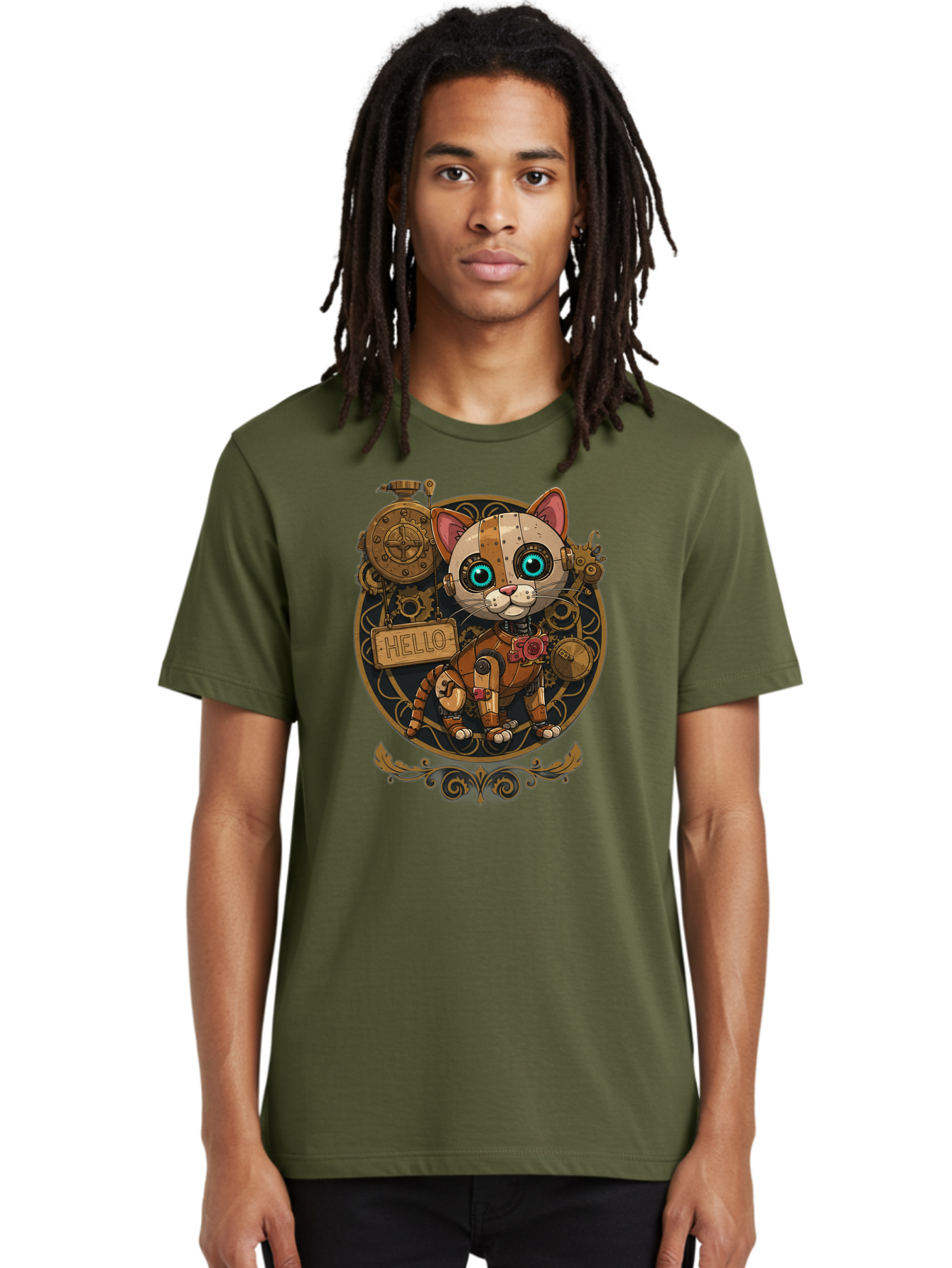 Hello-Cat Men'S Graphic Tee, 100% Cotton, Comfortable Casual Summer Wear, Machine Washable, Vintage Camera, Old Camera, Antique Camera, Black Camera, Classic Photography, Photography Equipment, Nostalgic Device, Film Camera, Camera Art Bam639 22