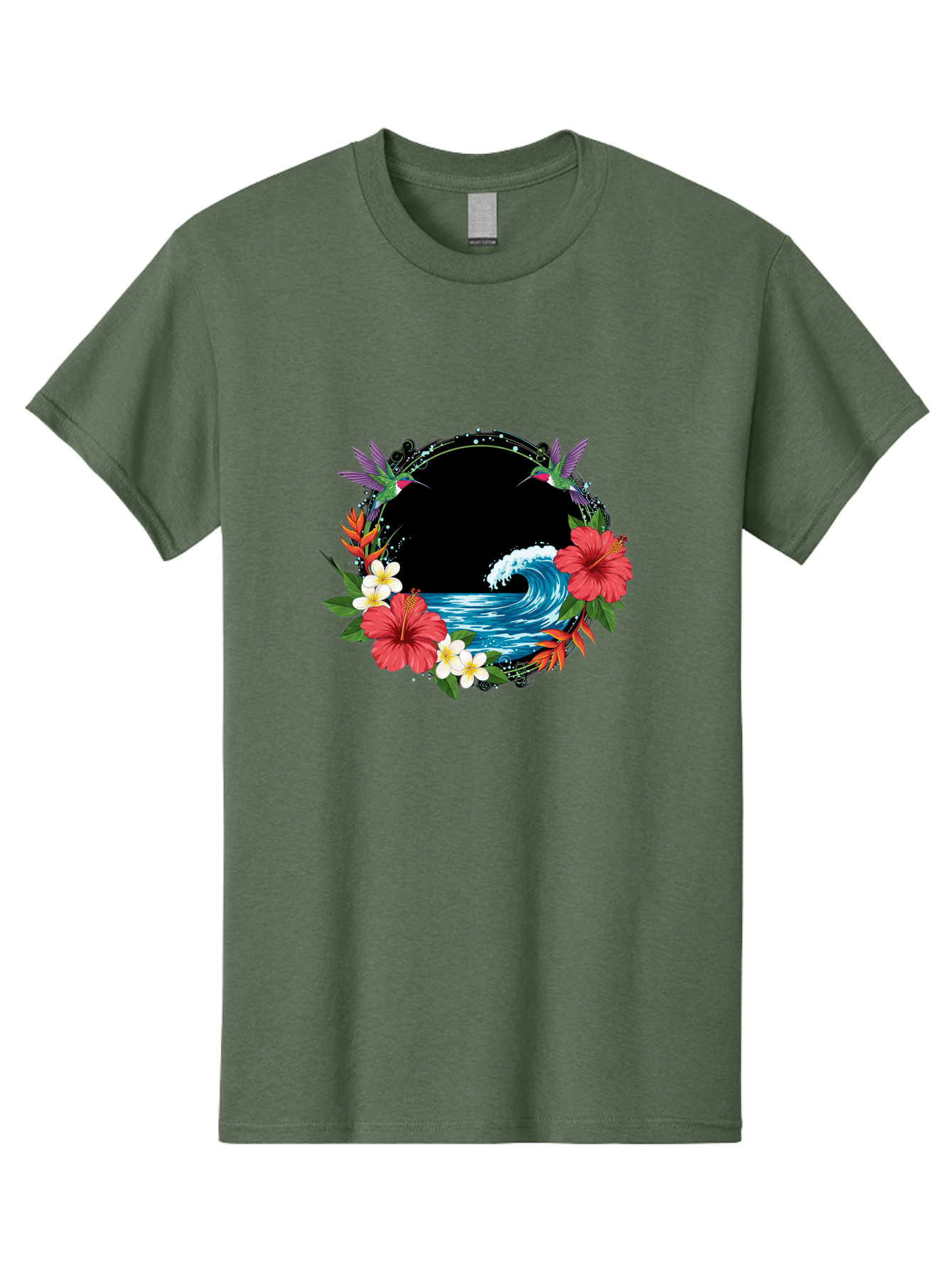 Hummingbird-Ocean-Wave Men'S Graphic Tee, 100% Cotton, Comfortable Casual Summer Wear, Machine Washable, Vintage Camera, Old Camera, Antique Camera, Black Camera, Classic Photography, Photography Equipment, Nostalgic Device, Film Camera, Bam671 8