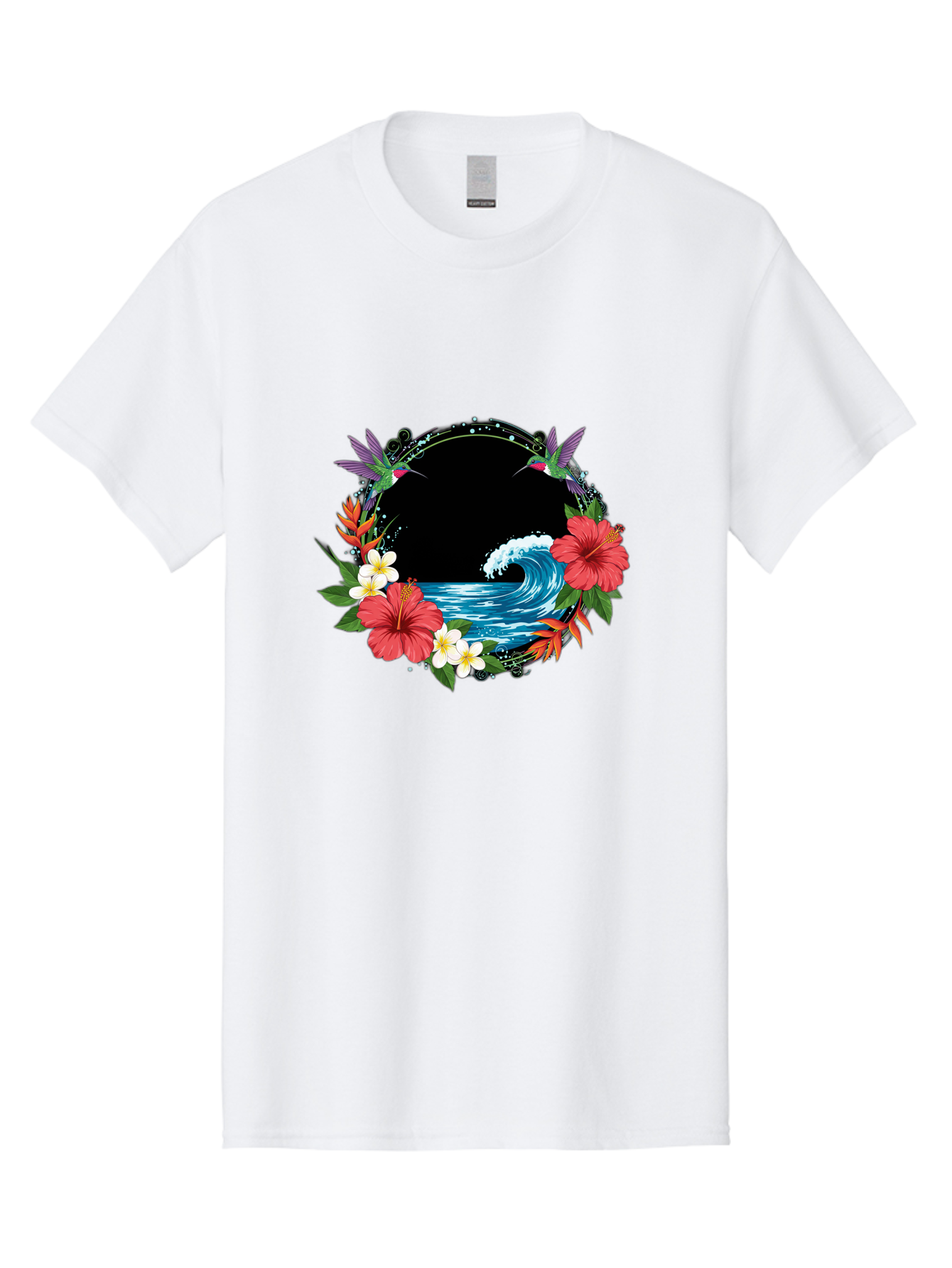 Hummingbird-Ocean-Wave Men'S Graphic Tee, 100% Cotton, Comfortable Casual Summer Wear, Machine Washable, Vintage Camera, Old Camera, Antique Camera, Black Camera, Classic Photography, Photography Equipment, Nostalgic Device, Film Camera, Bam671 5