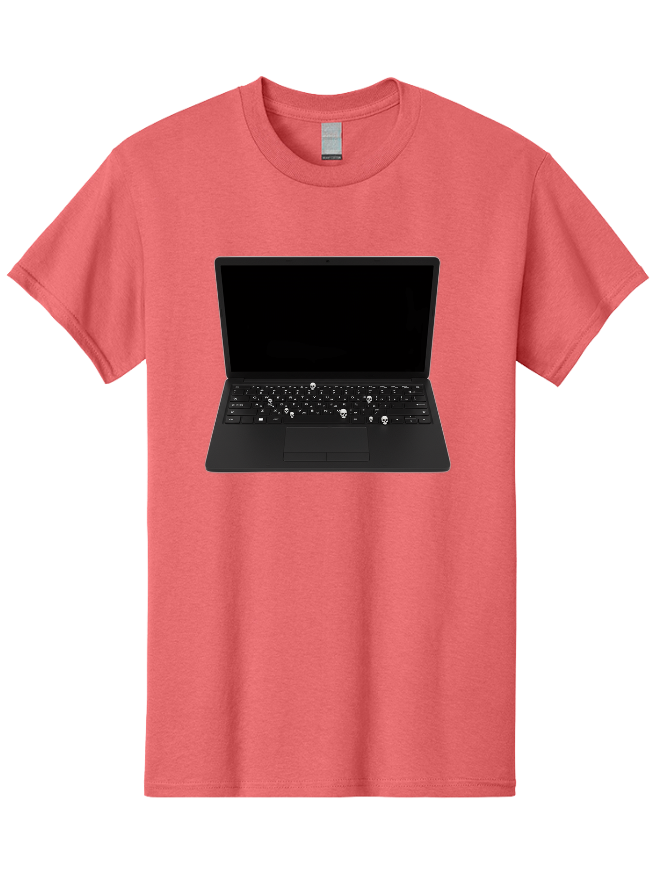 Laptop-With-Skull-Keys Men'S Graphic Tee, 100% Cotton, Comfortable Casual Summer Wear, Machine Washable, Vintage Camera, Old Camera, Antique Camera, Black Camera, Classic Photography, Photography Equipment, Nostalgic Device, Film Camera, Bam730 8