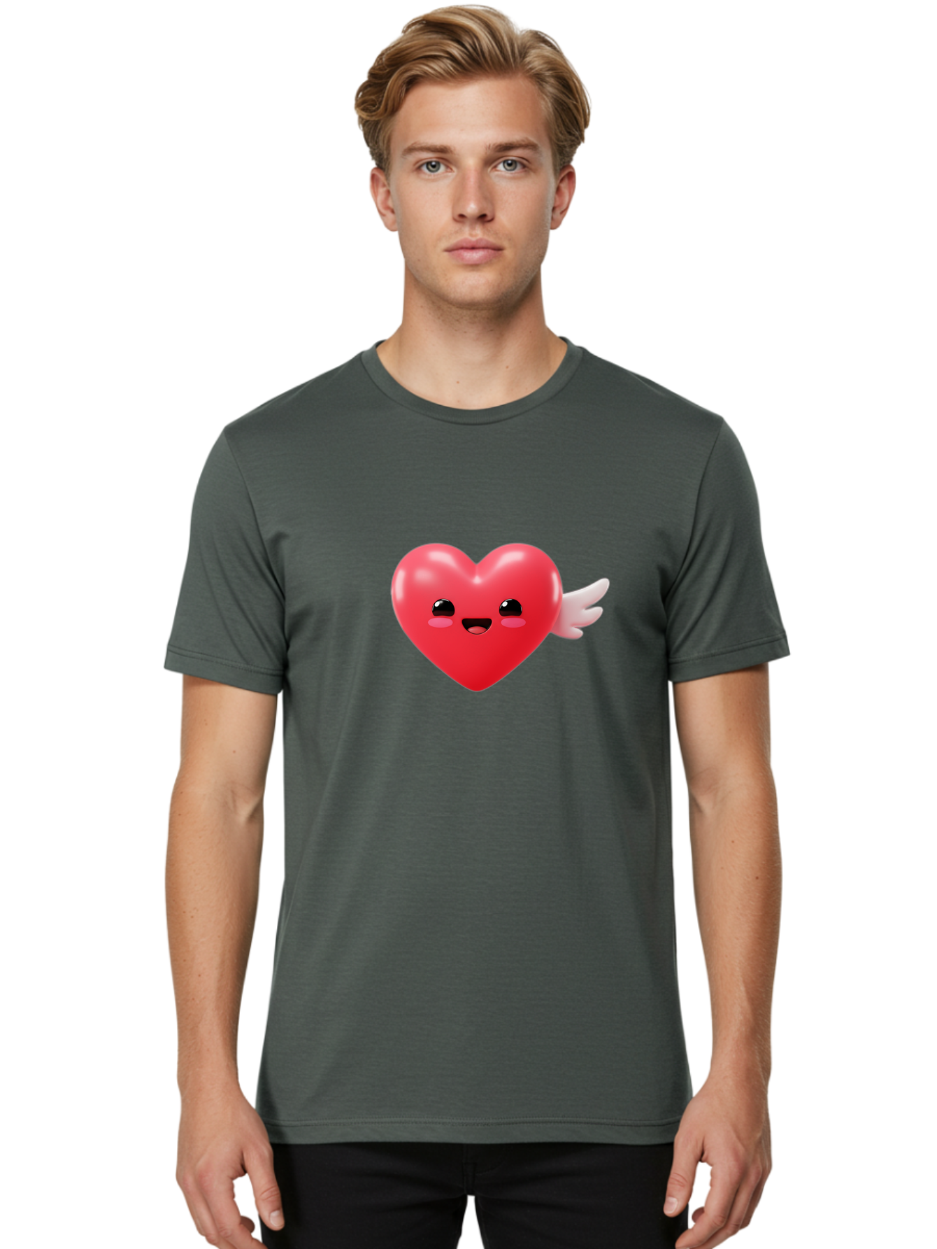 Love-Heart-Emoji Men'S Graphic Tee, 100% Cotton, Comfortable Casual Summer Wear, Machine Washable, Vintage Camera, Old Camera, Antique Camera, Black Camera, Classic Photography, Photography Equipment, Nostalgic Device, Film Camera, Camera Art Bam812 25