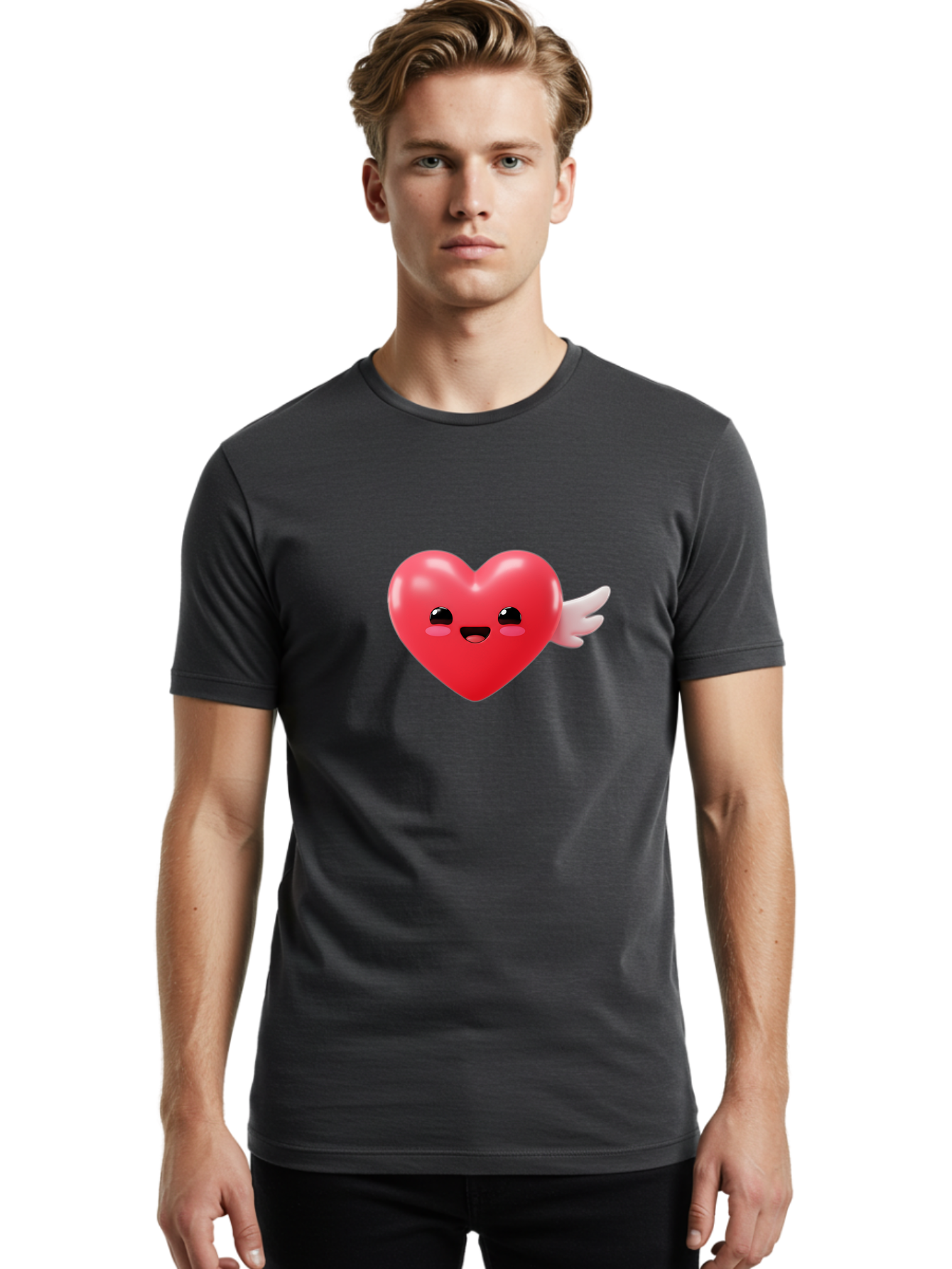 Love-Heart-Emoji Men'S Graphic Tee, 100% Cotton, Comfortable Casual Summer Wear, Machine Washable, Vintage Camera, Old Camera, Antique Camera, Black Camera, Classic Photography, Photography Equipment, Nostalgic Device, Film Camera, Camera Art Bam812 21