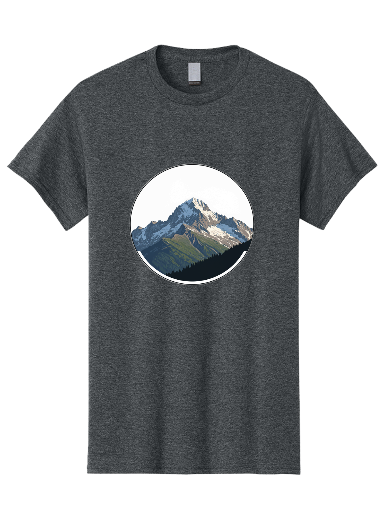 Mountain-Landscape-2 Men'S Graphic Tee, 100% Cotton, Comfortable Casual Summer Wear, Machine Washable, Vintage Camera, Old Camera, Antique Camera, Black Camera, Classic Photography, Photography Equipment, Nostalgic Device, Film Camera, Bam934 13