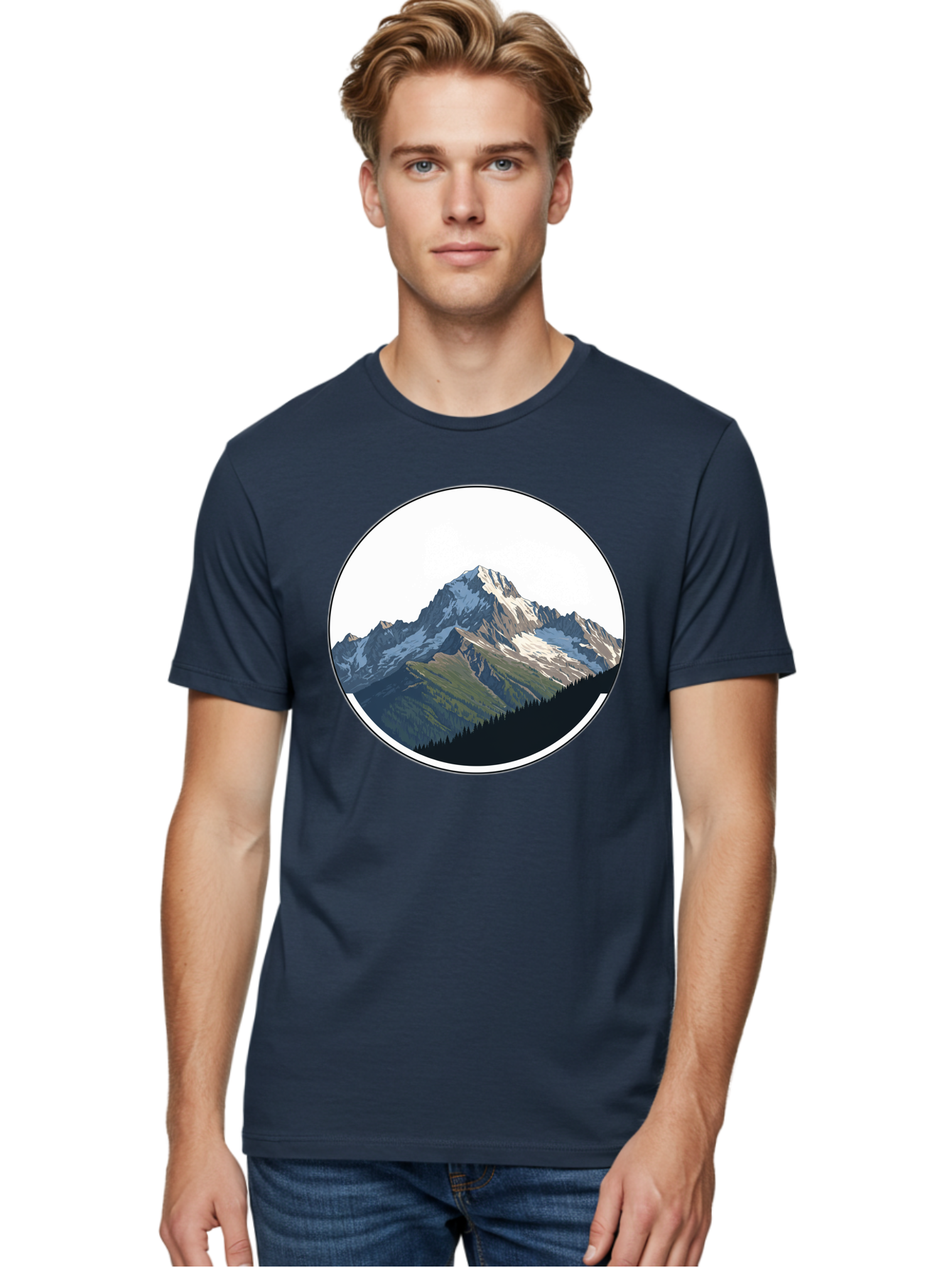 Mountain-Landscape-2 Men'S Graphic Tee, 100% Cotton, Comfortable Casual Summer Wear, Machine Washable, Vintage Camera, Old Camera, Antique Camera, Black Camera, Classic Photography, Photography Equipment, Nostalgic Device, Film Camera, Bam934 19