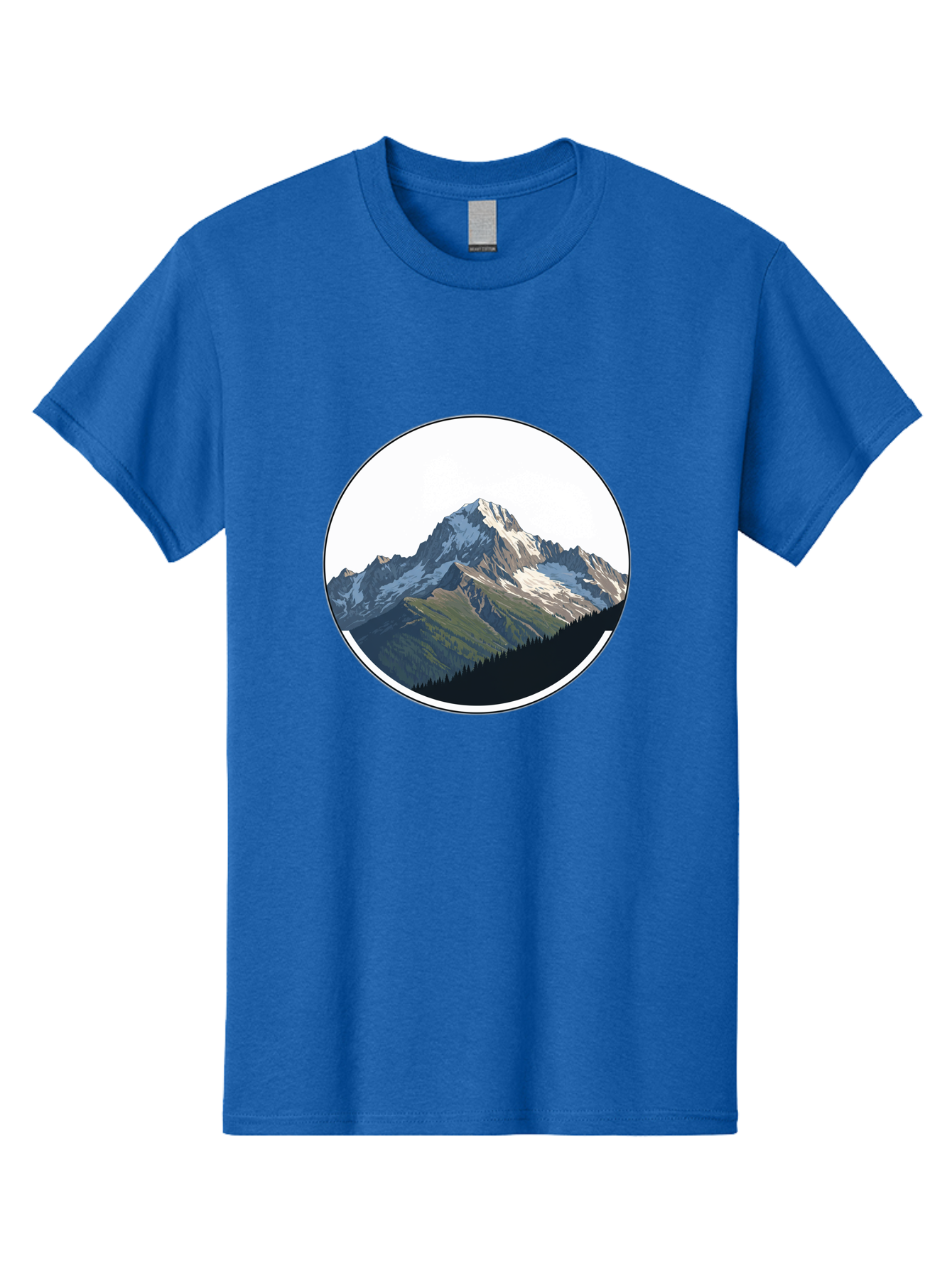 Mountain-Landscape-2 Men'S Graphic Tee, 100% Cotton, Comfortable Casual Summer Wear, Machine Washable, Vintage Camera, Old Camera, Antique Camera, Black Camera, Classic Photography, Photography Equipment, Nostalgic Device, Film Camera, Bam934 7