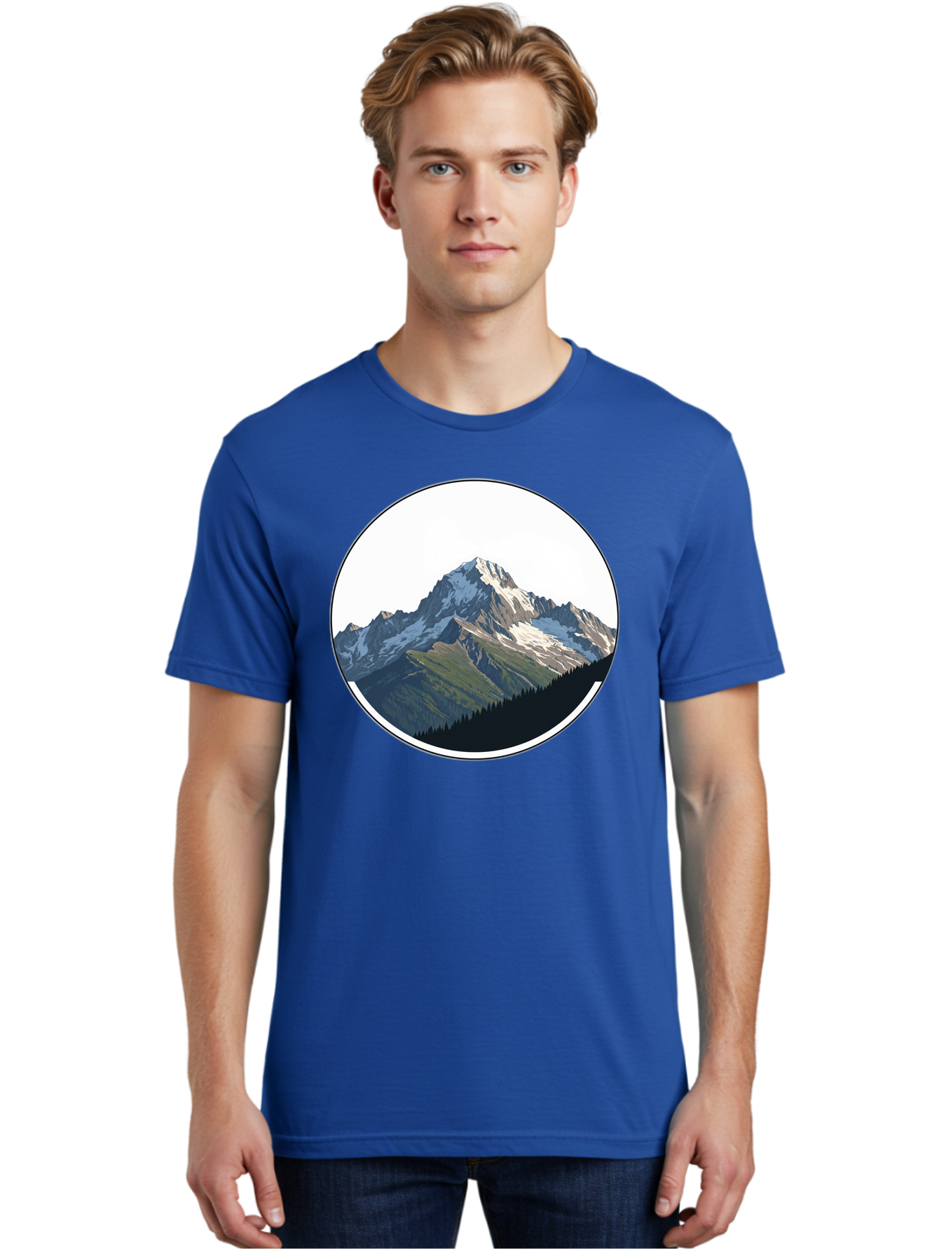 Mountain-Landscape-2 Men'S Graphic Tee, 100% Cotton, Comfortable Casual Summer Wear, Machine Washable, Vintage Camera, Old Camera, Antique Camera, Black Camera, Classic Photography, Photography Equipment, Nostalgic Device, Film Camera, Bam934 22
