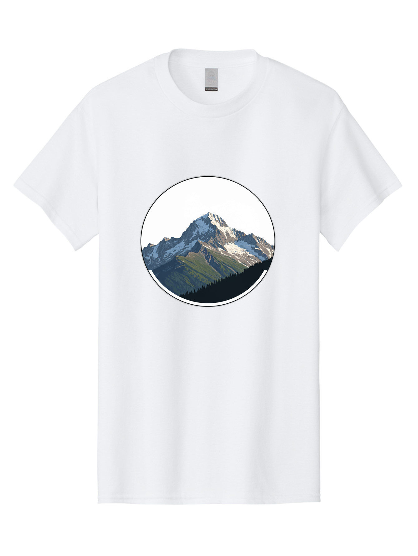 Mountain-Landscape-2 Men'S Graphic Tee, 100% Cotton, Comfortable Casual Summer Wear, Machine Washable, Vintage Camera, Old Camera, Antique Camera, Black Camera, Classic Photography, Photography Equipment, Nostalgic Device, Film Camera, Bam934 12
