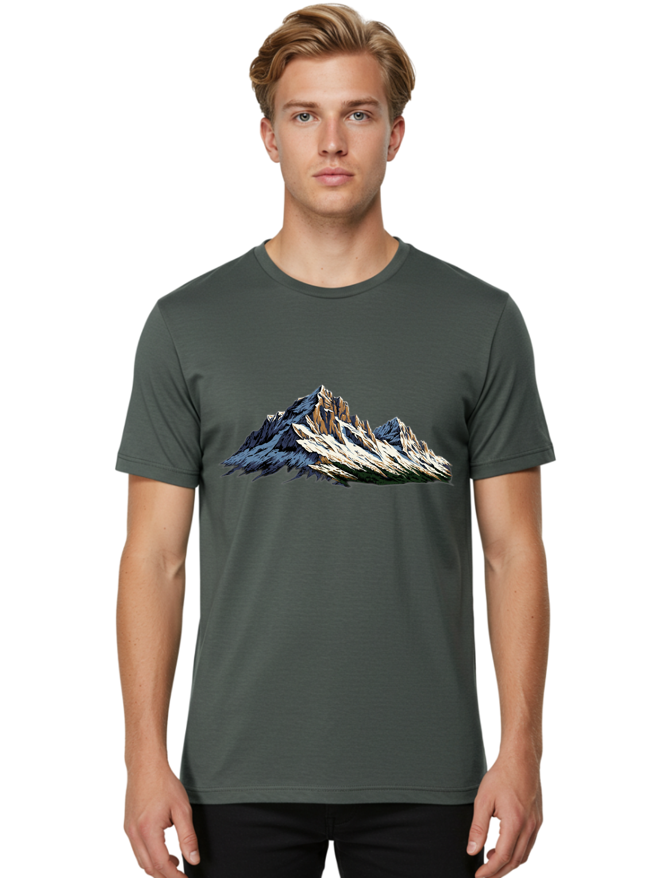 Mountain-Peak Men'S Graphic Tee, 100% Cotton, Comfortable Casual Summer Wear, Machine Washable, Vintage Camera, Old Camera, Antique Camera, Black Camera, Classic Photography, Photography Equipment, Nostalgic Device, Film Camera, Camera Art Bam936 23