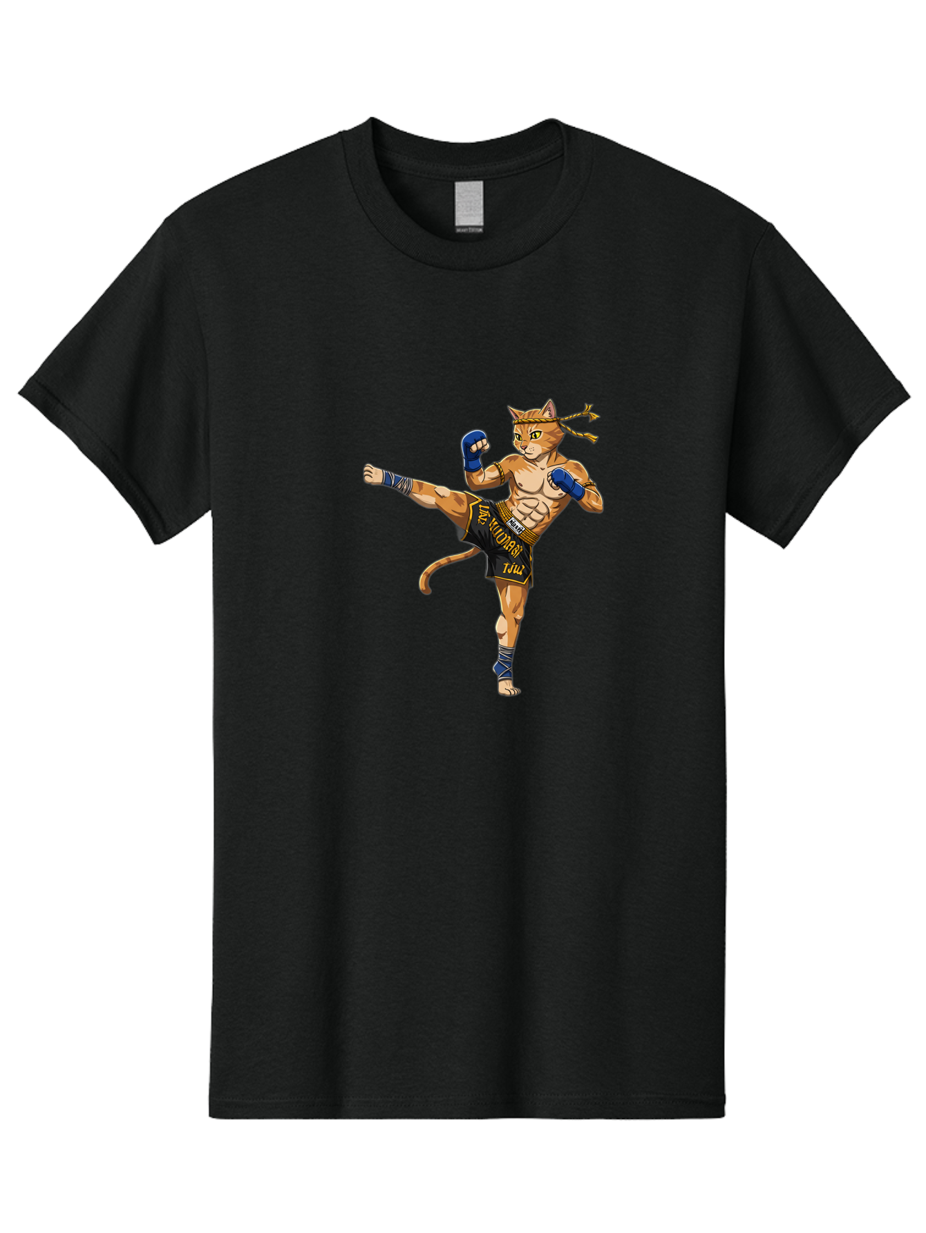 Muay-Thai-Cat-1 Men'S Graphic Tee, 100% Cotton, Comfortable Casual Summer Wear, Machine Washable, Vintage Camera, Old Camera, Antique Camera, Black Camera, Classic Photography, Photography Equipment, Nostalgic Device, Film Camera, Camera Art Bam941 6