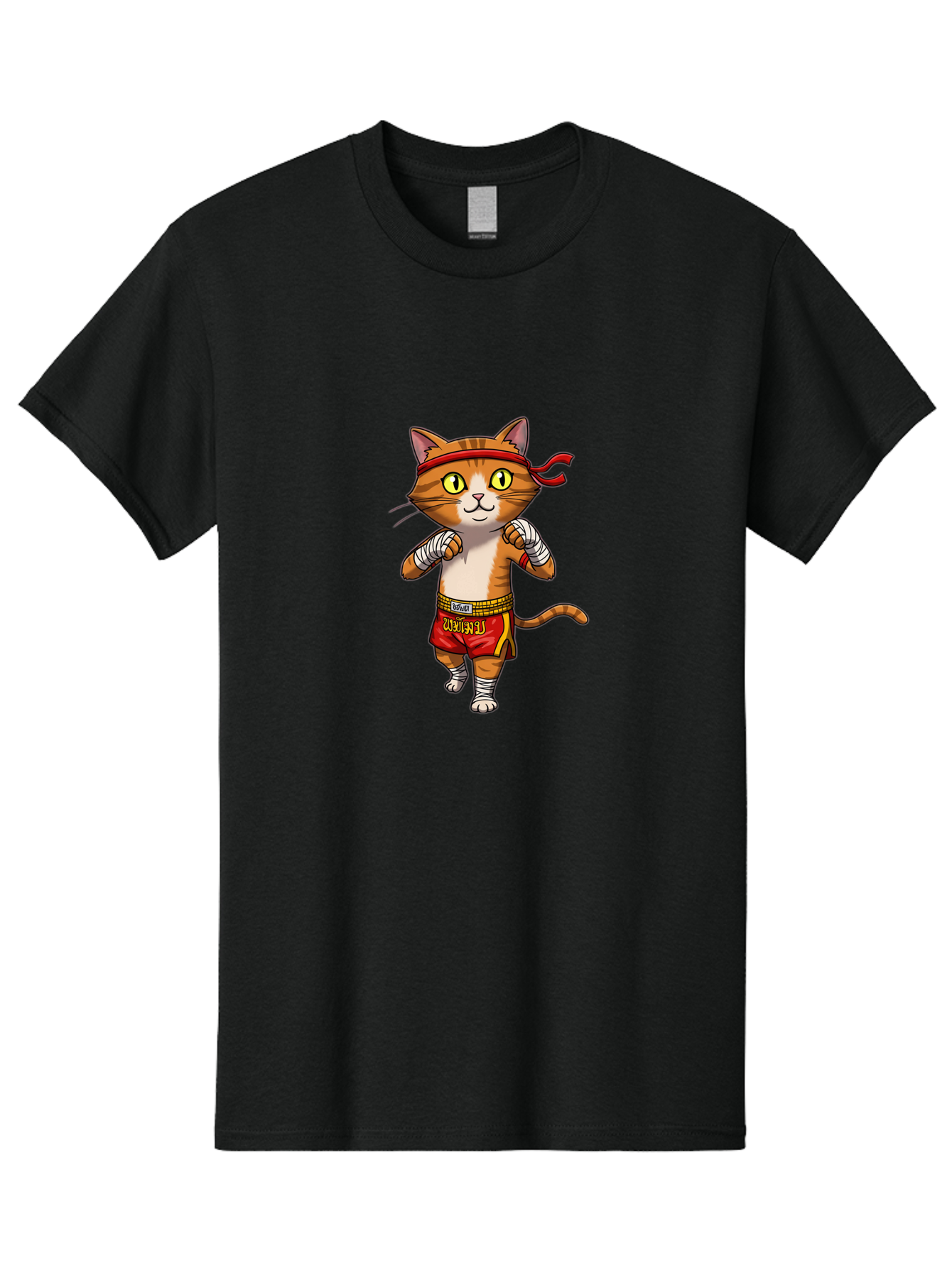 Muay-Thai-Cat-2 Men'S Graphic Tee, 100% Cotton, Comfortable Casual Summer Wear, Machine Washable, Vintage Camera, Old Camera, Antique Camera, Black Camera, Classic Photography, Photography Equipment, Nostalgic Device, Film Camera, Camera Art Bam942 5