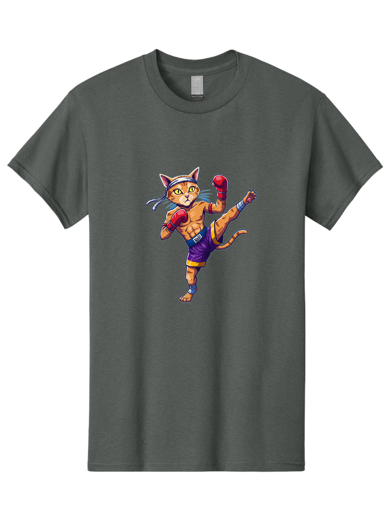 Muay-Thai-Cat-4 Men'S Graphic Tee, 100% Cotton, Comfortable Casual Summer Wear, Machine Washable, Vintage Camera, Old Camera, Antique Camera, Black Camera, Classic Photography, Photography Equipment, Nostalgic Device, Film Camera, Camera Art Bam944 8