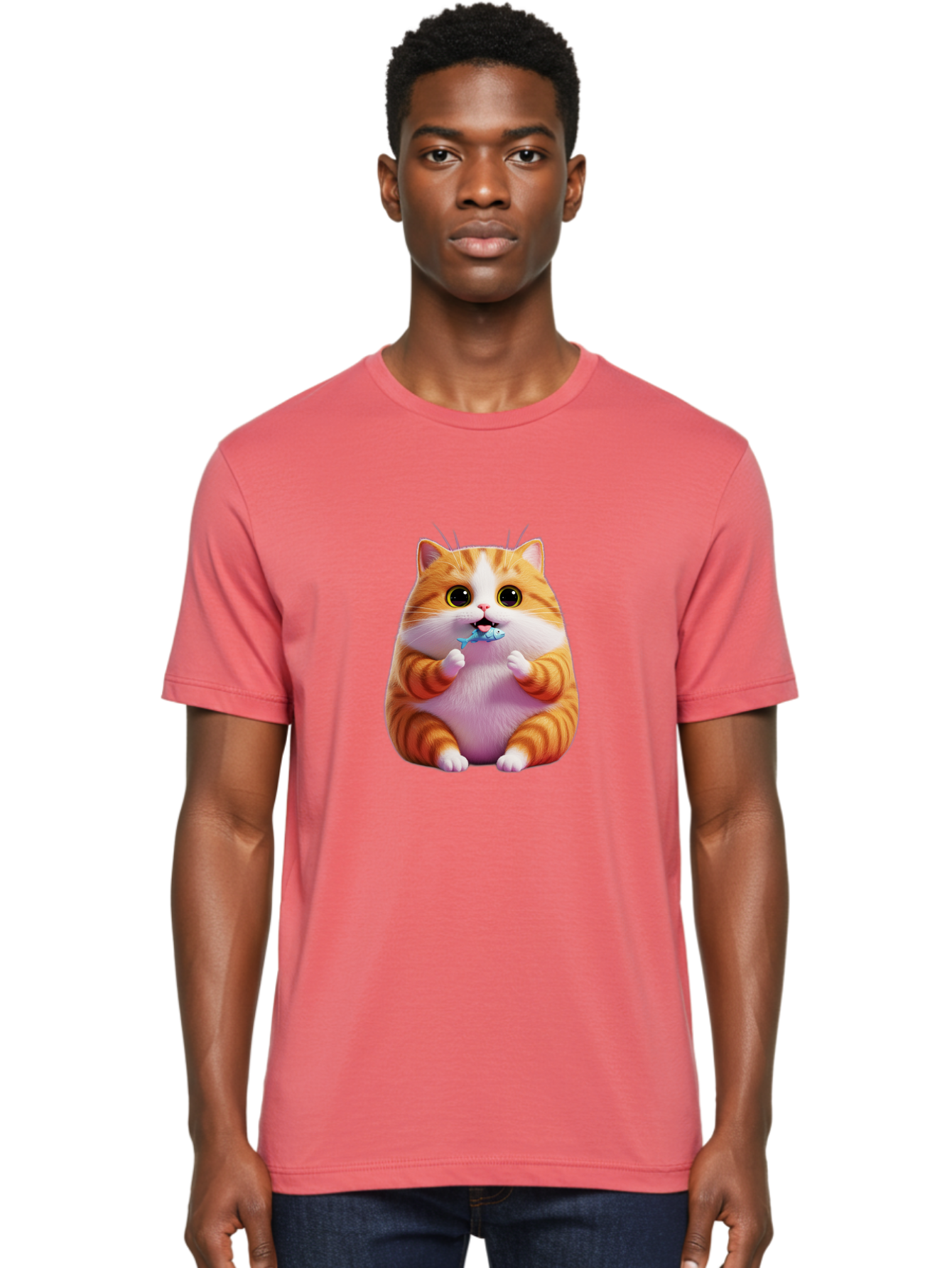 Orange-Tabby-Cat-1 Men'S Graphic Tee, 100% Cotton, Comfortable Casual Summer Wear, Machine Washable, Vintage Camera, Old Camera, Antique Camera, Black Camera, Classic Photography, Photography Equipment, Nostalgic Device, Film Camera, Ban003 17