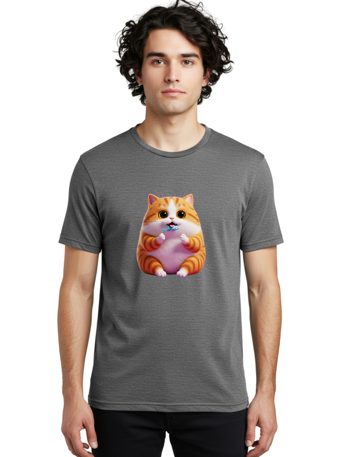 Orange-Tabby-Cat-1 Men'S Graphic Tee, 100% Cotton, Comfortable Casual Summer Wear, Machine Washable, Vintage Camera, Old Camera, Antique Camera, Black Camera, Classic Photography, Photography Equipment, Nostalgic Device, Film Camera, Ban003 16