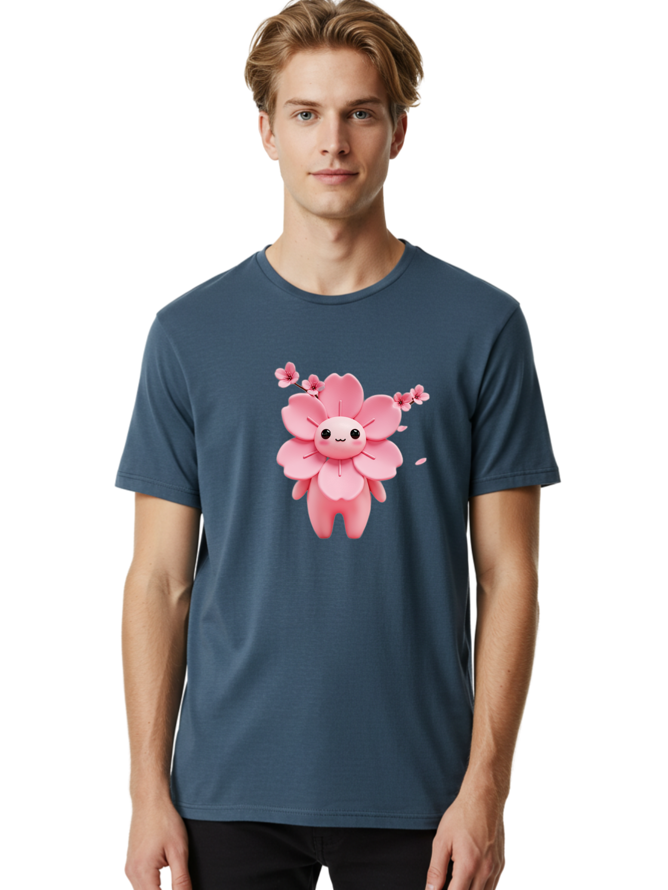Pink-Flower-Character Men'S Graphic Tee, 100% Cotton, Comfortable Casual Summer Wear, Machine Washable, Vintage Camera, Old Camera, Antique Camera, Black Camera, Classic Photography, Photography Equipment, Nostalgic Device, Film Camera, Ban130 27