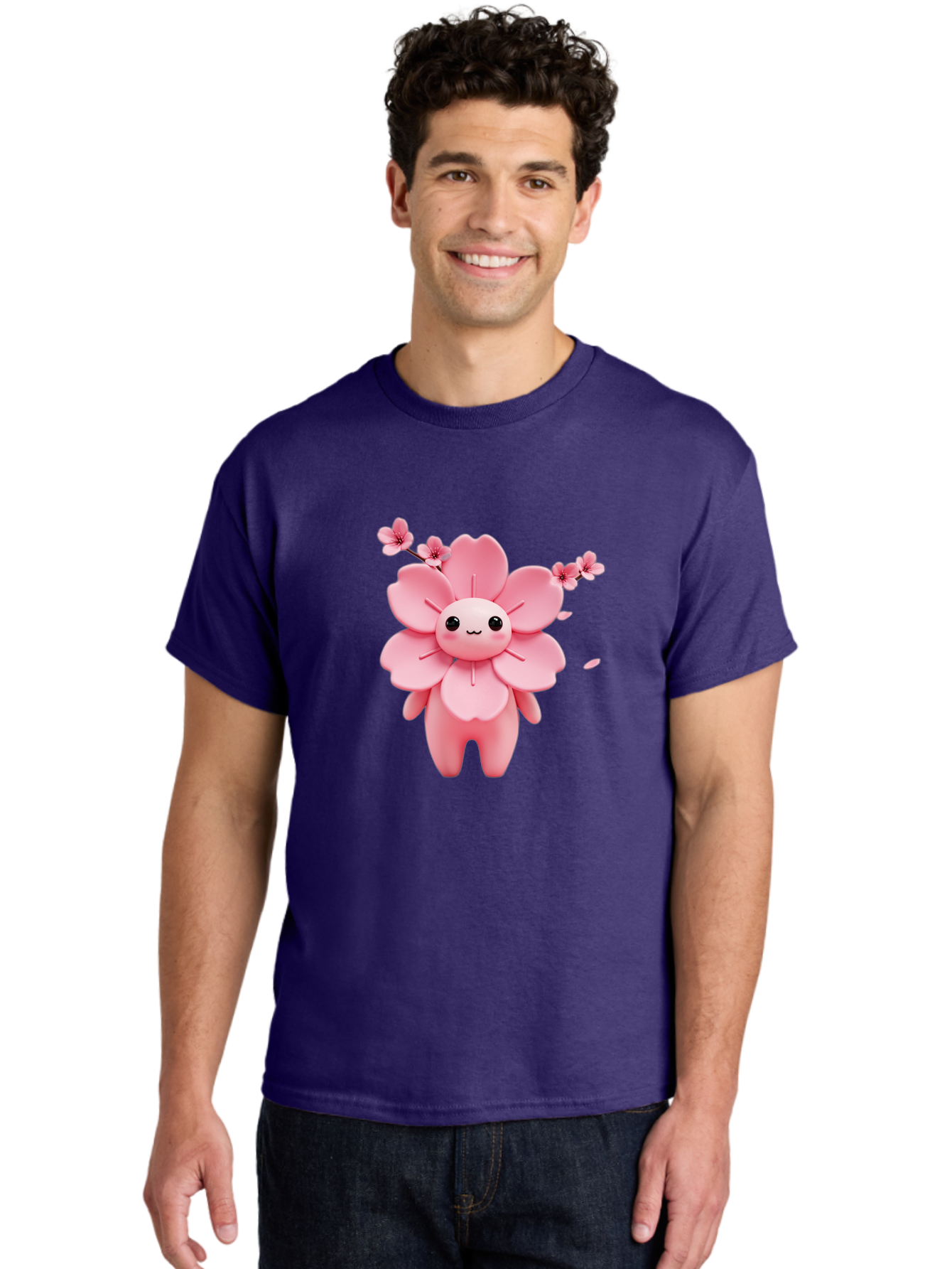 Pink-Flower-Character Men'S Graphic Tee, 100% Cotton, Comfortable Casual Summer Wear, Machine Washable, Vintage Camera, Old Camera, Antique Camera, Black Camera, Classic Photography, Photography Equipment, Nostalgic Device, Film Camera, Ban130 26