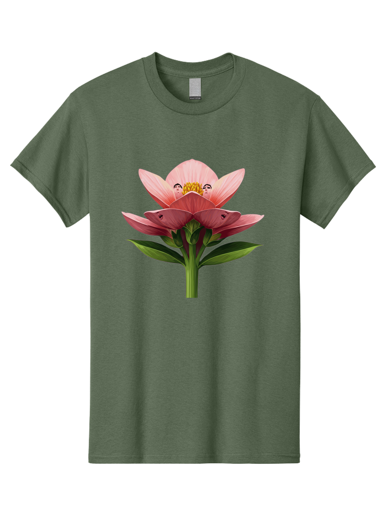 Pink-Flower-With-Faces Men'S Graphic Tee, 100% Cotton, Comfortable Casual Summer Wear, Machine Washable, Vintage Camera, Old Camera, Antique Camera, Black Camera, Classic Photography, Photography Equipment, Nostalgic Device, Film Camera, Ban131 13