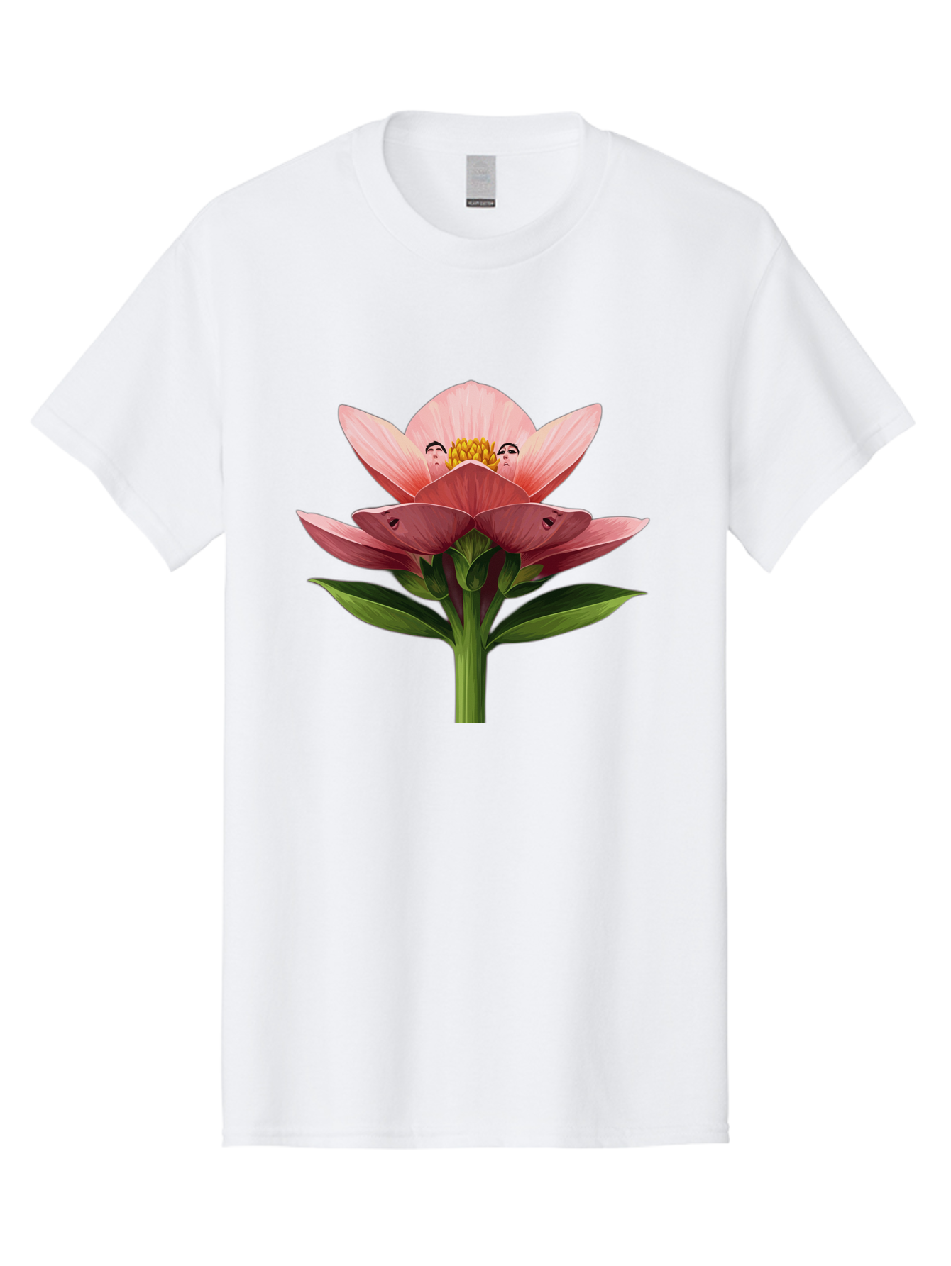 Pink-Flower-With-Faces Men'S Graphic Tee, 100% Cotton, Comfortable Casual Summer Wear, Machine Washable, Vintage Camera, Old Camera, Antique Camera, Black Camera, Classic Photography, Photography Equipment, Nostalgic Device, Film Camera, Ban131 14