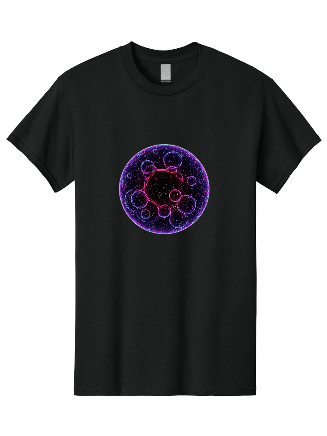 Purple-Sphere-With-Bubbles Men'S Graphic Tee, 100% Cotton, Comfortable Casual Summer Wear, Machine Washable, Vintage Camera, Old Camera, Antique Camera, Black Camera, Classic Photography, Photography Equipment, Nostalgic Device, Film Camera, Ban227 3