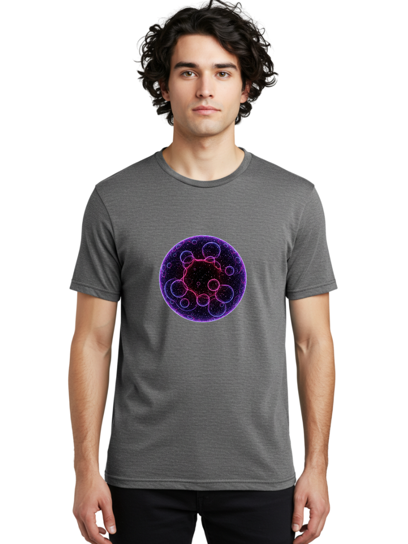 Purple-Sphere-With-Bubbles Men'S Graphic Tee, 100% Cotton, Comfortable Casual Summer Wear, Machine Washable, Vintage Camera, Old Camera, Antique Camera, Black Camera, Classic Photography, Photography Equipment, Nostalgic Device, Film Camera, Ban227 22