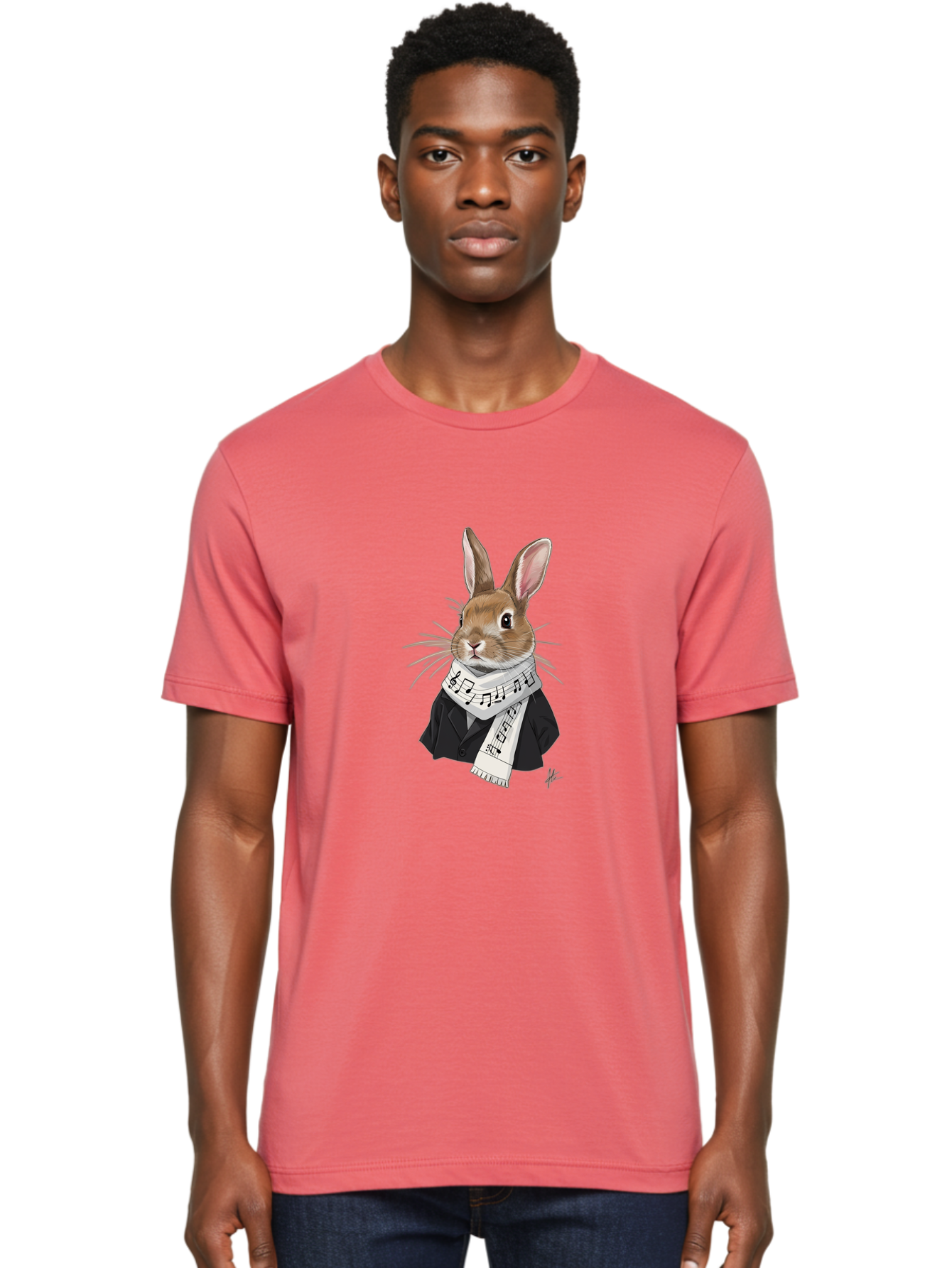 Rabbit-In-Music-Notes-Scarf Men'S Graphic Tee, 100% Cotton, Comfortable Casual Summer Wear, Machine Washable, Vintage Camera, Old Camera, Antique Camera, Black Camera, Classic Photography, Photography Equipment, Nostalgic Device, Film Camera, Ban238 26