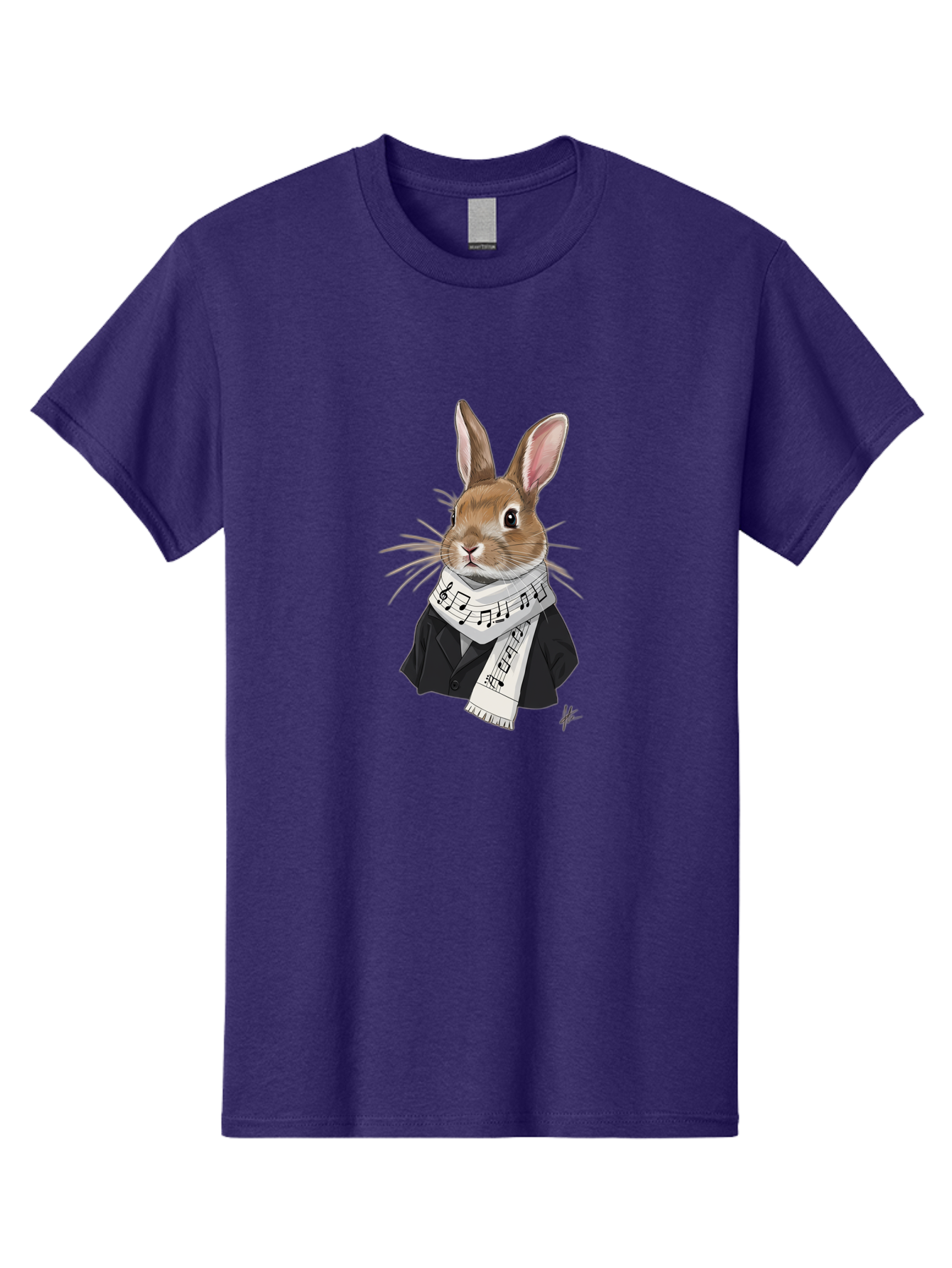 Rabbit-In-Music-Notes-Scarf Men'S Graphic Tee, 100% Cotton, Comfortable Casual Summer Wear, Machine Washable, Vintage Camera, Old Camera, Antique Camera, Black Camera, Classic Photography, Photography Equipment, Nostalgic Device, Film Camera, Ban238 9
